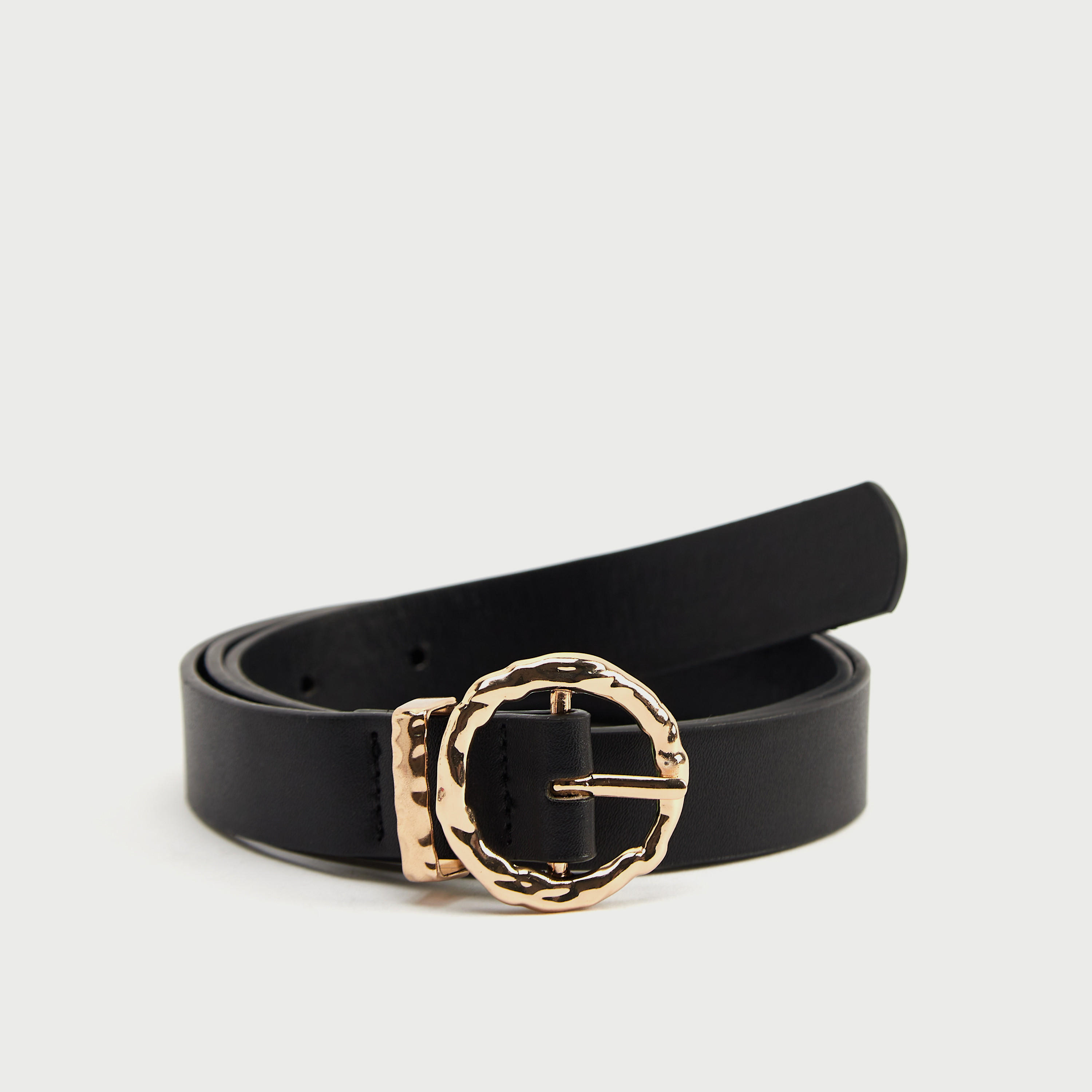 حزام سادة بإبزيم إغلاق مستدير مطروق-women-clothingaccessories-belts-image-4