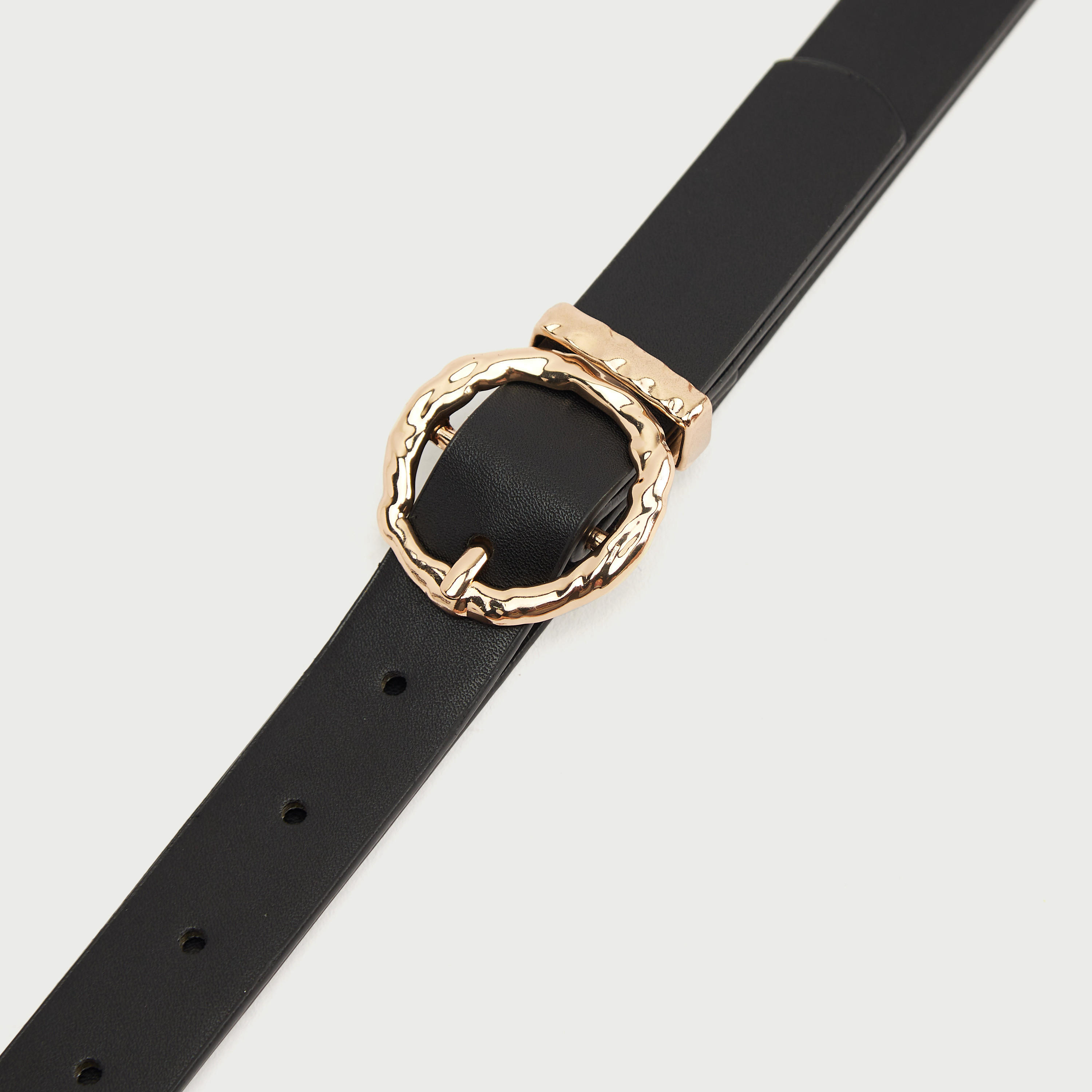 حزام سادة بإبزيم إغلاق مستدير مطروق-women-clothingaccessories-belts-image-3