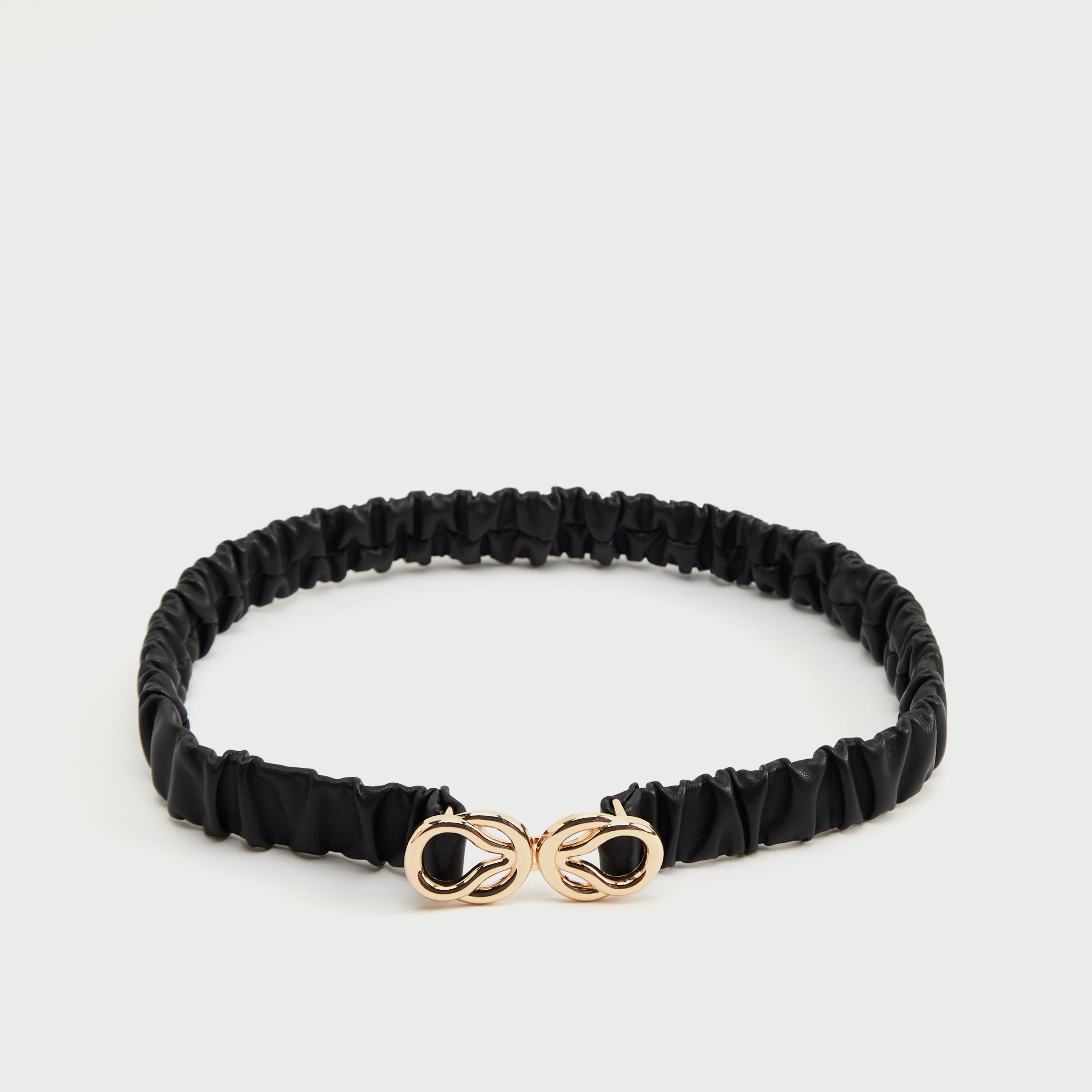 حزام سادة بكسّرات مع إبزيم إغلاق مزدوج-women-clothingaccessories-belts-image-5