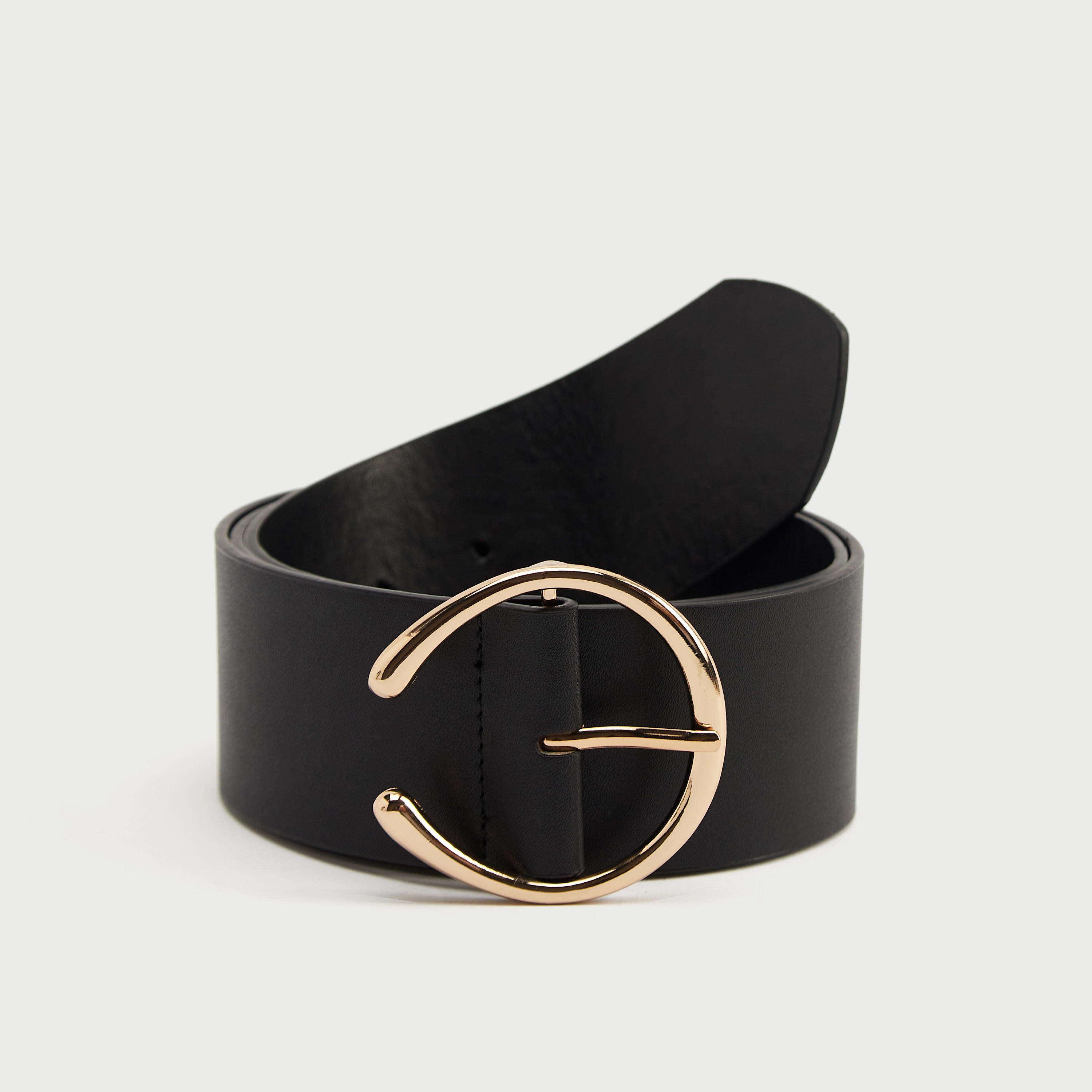 Solid Belt with Curved Buckle Closure-women-clothingaccessories-belts-image-1