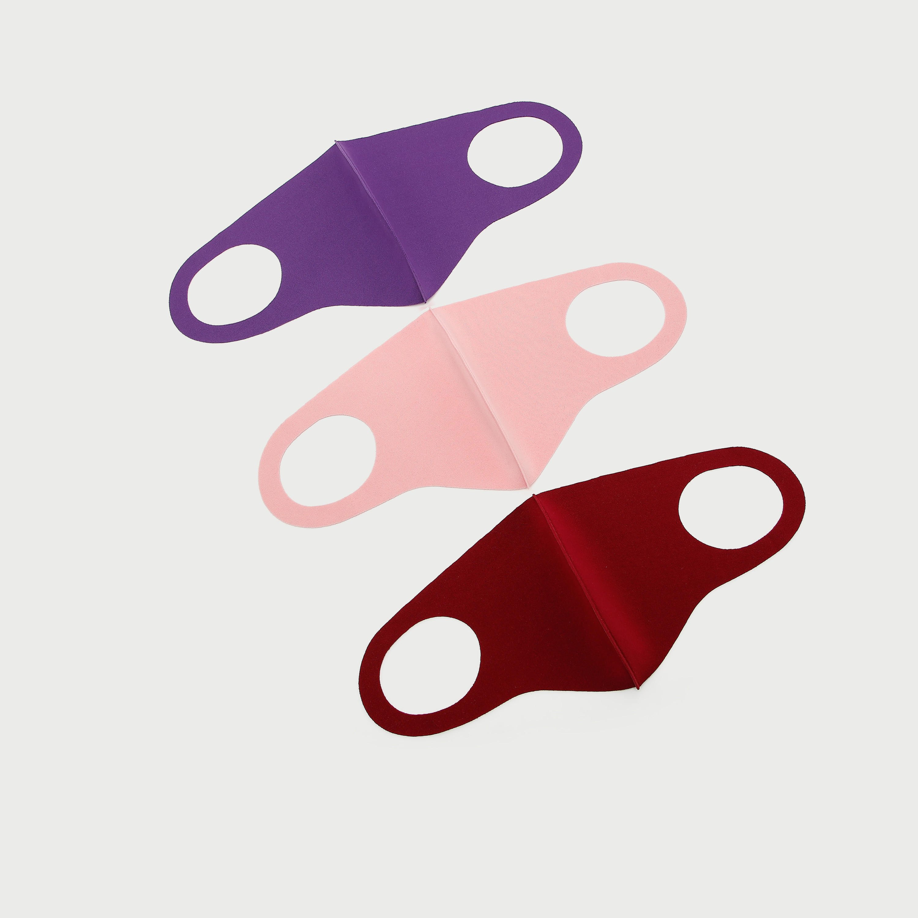 Set of 3 - Gloo Solid Mask with Cutout Ear Loop-women-clothingaccessories-fashionmasks-image-3