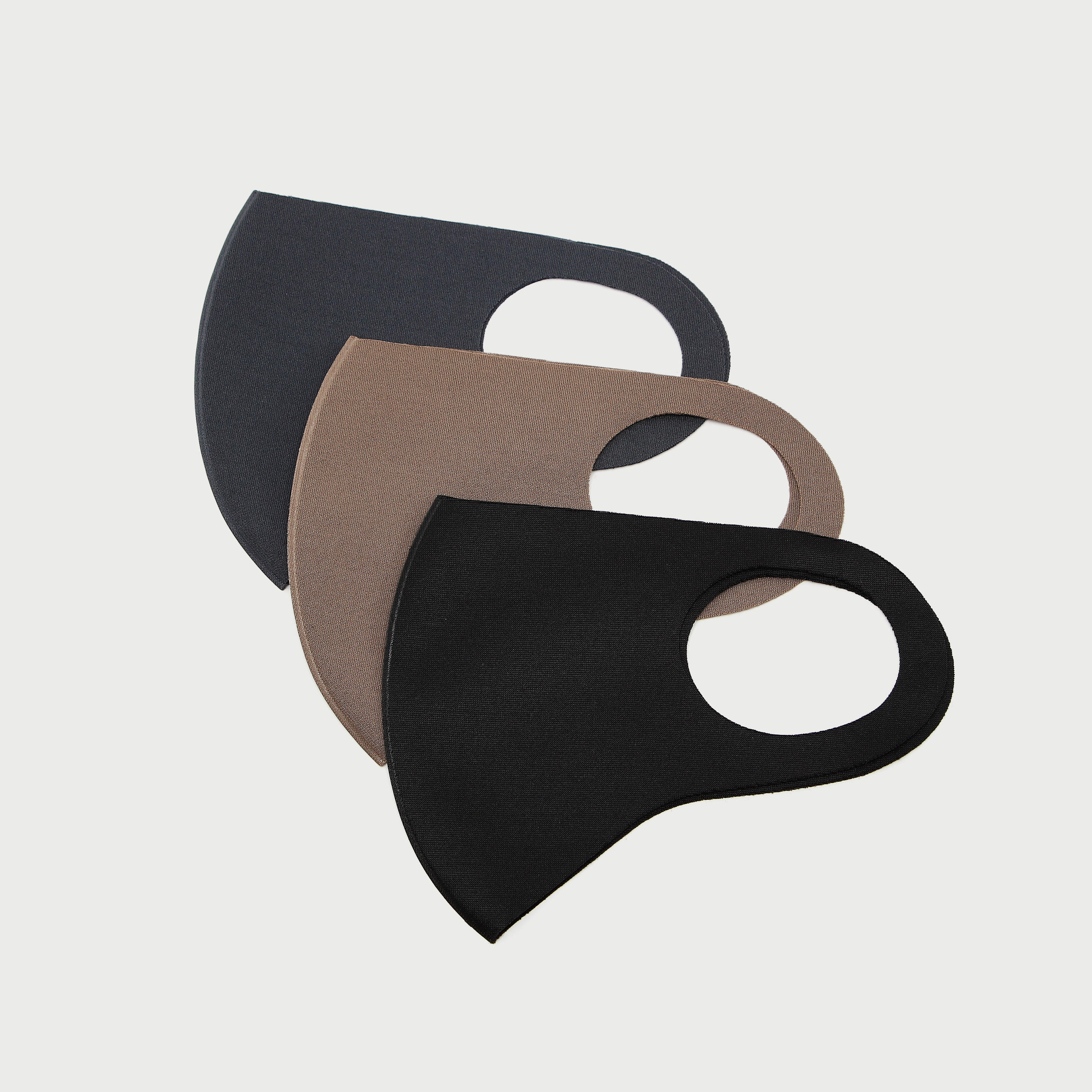 ماسك وجه سادة بحلقات أذن من جلوو - طقم من 3 قطع-women-clothingaccessories-fashionmasks-image-4
