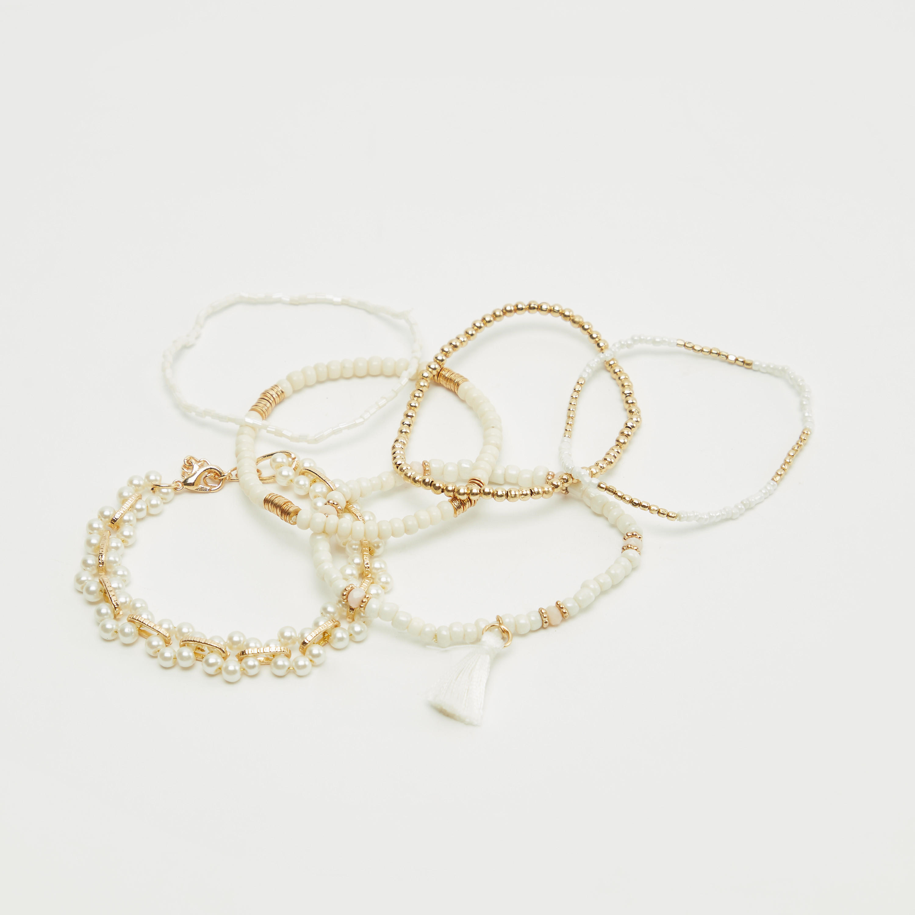Set of 6 - Bead Embellished Bracelet-women-watchesandjewellery-jewellery-banglesandbracelets-image-4
