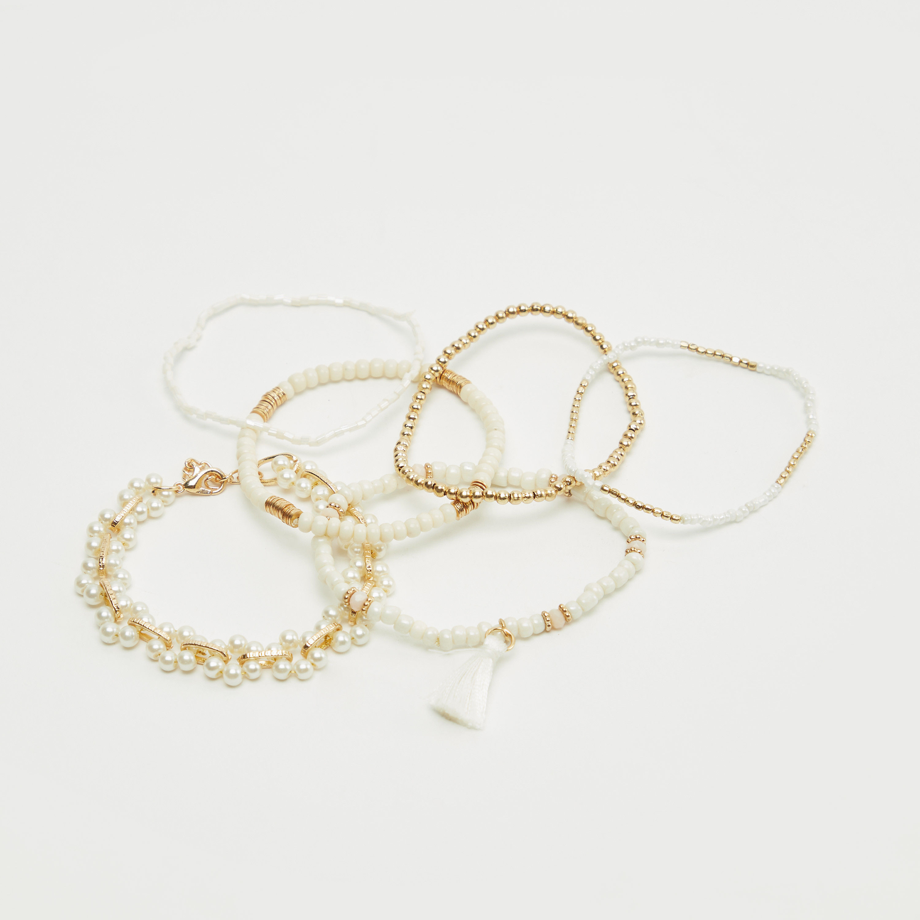 Set of 6 - Bead Embellished Bracelet-women-watchesandjewellery-jewellery-banglesandbracelets-image-4