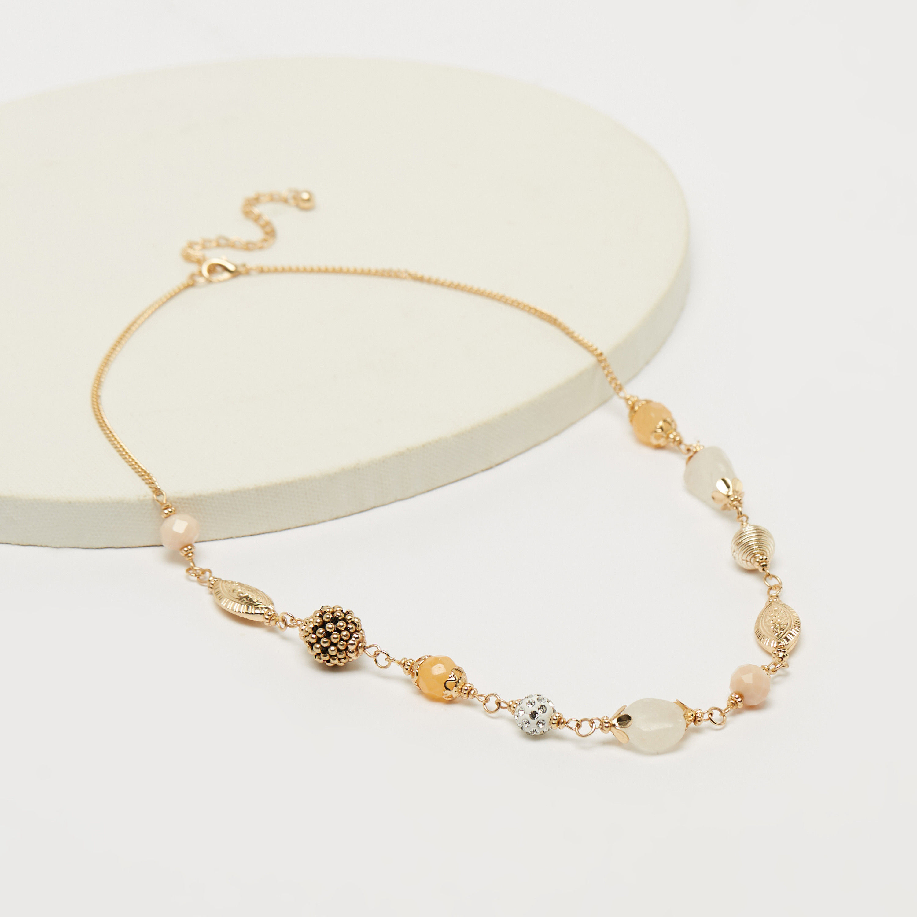 Beaded Necklace with Lobster Clasp Closure-women-watchesandjewellery-jewellery-necklacesandpendants-image-1