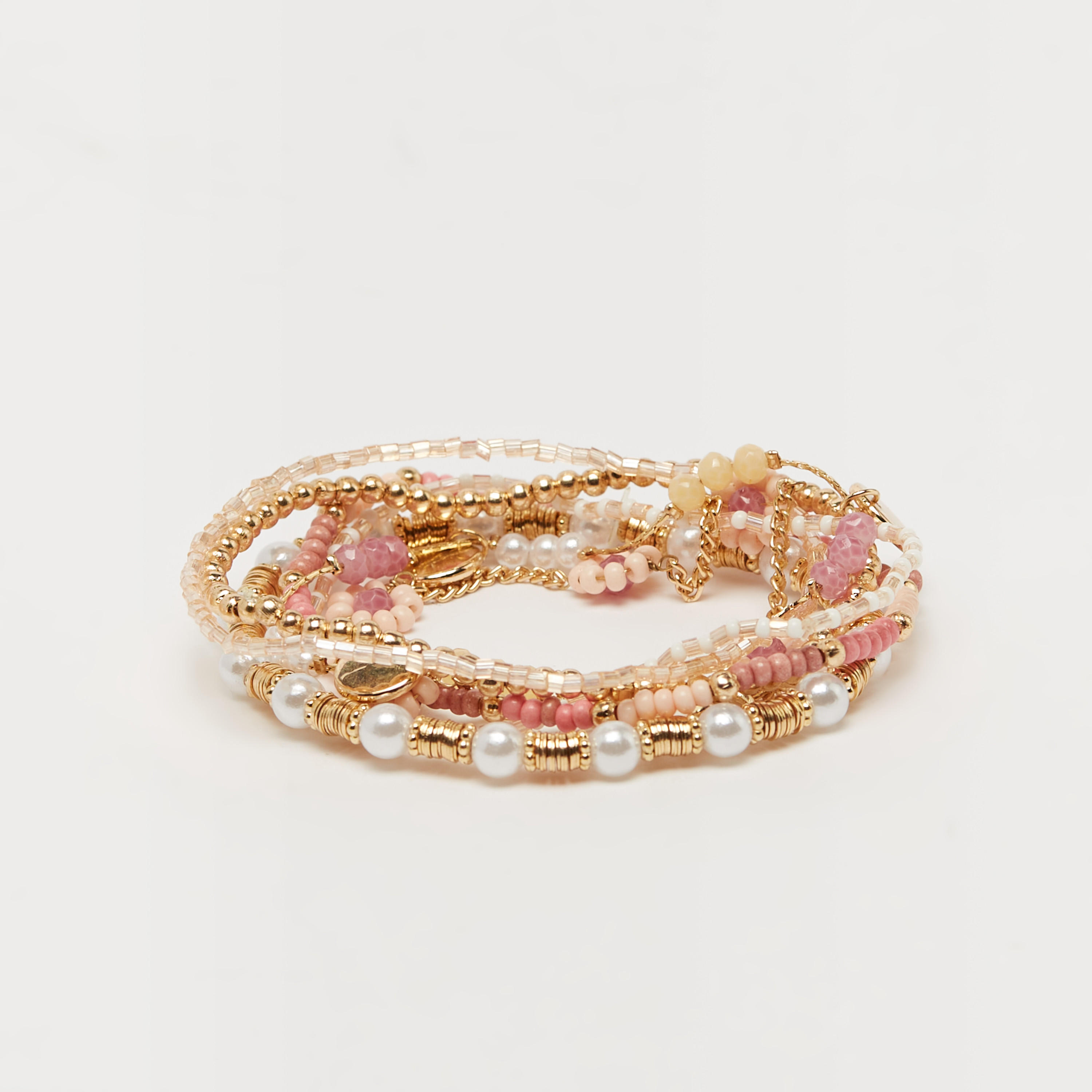 سوار مزين بالخرز - طقم من 7 قطع-women-watchesandjewellery-jewellery-banglesandbracelets-image-3