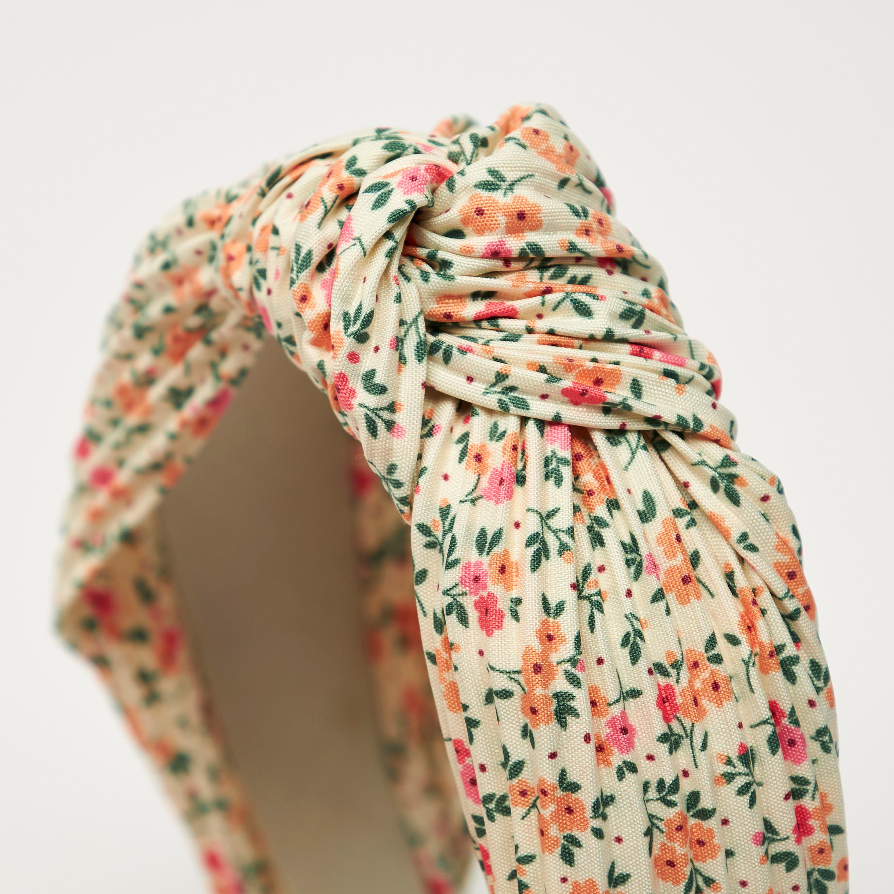 Gloo Floral Print Headband with Knot Detail-women-hairaccessories-image-2