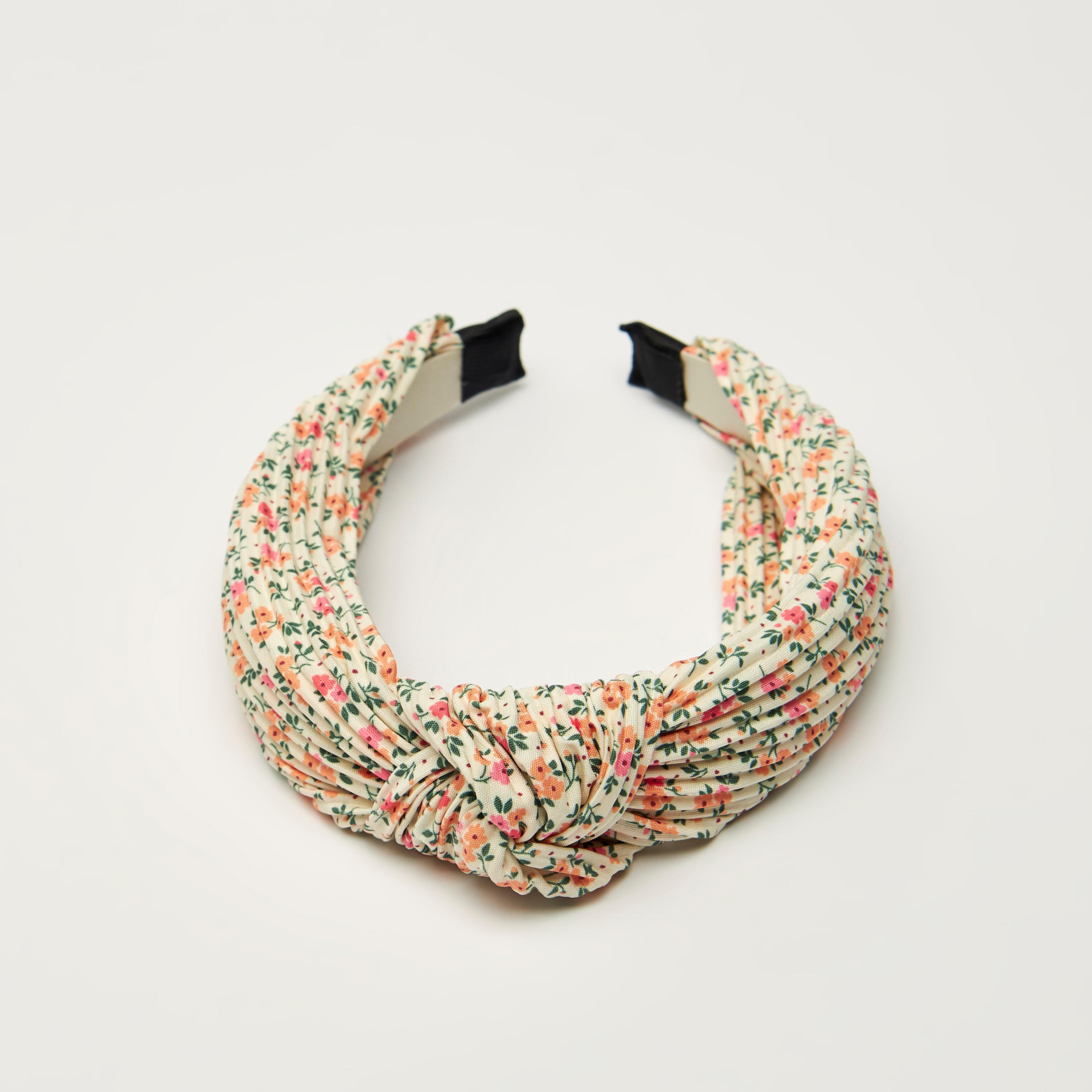 Gloo Floral Print Headband with Knot Detail-women-hairaccessories-image-3