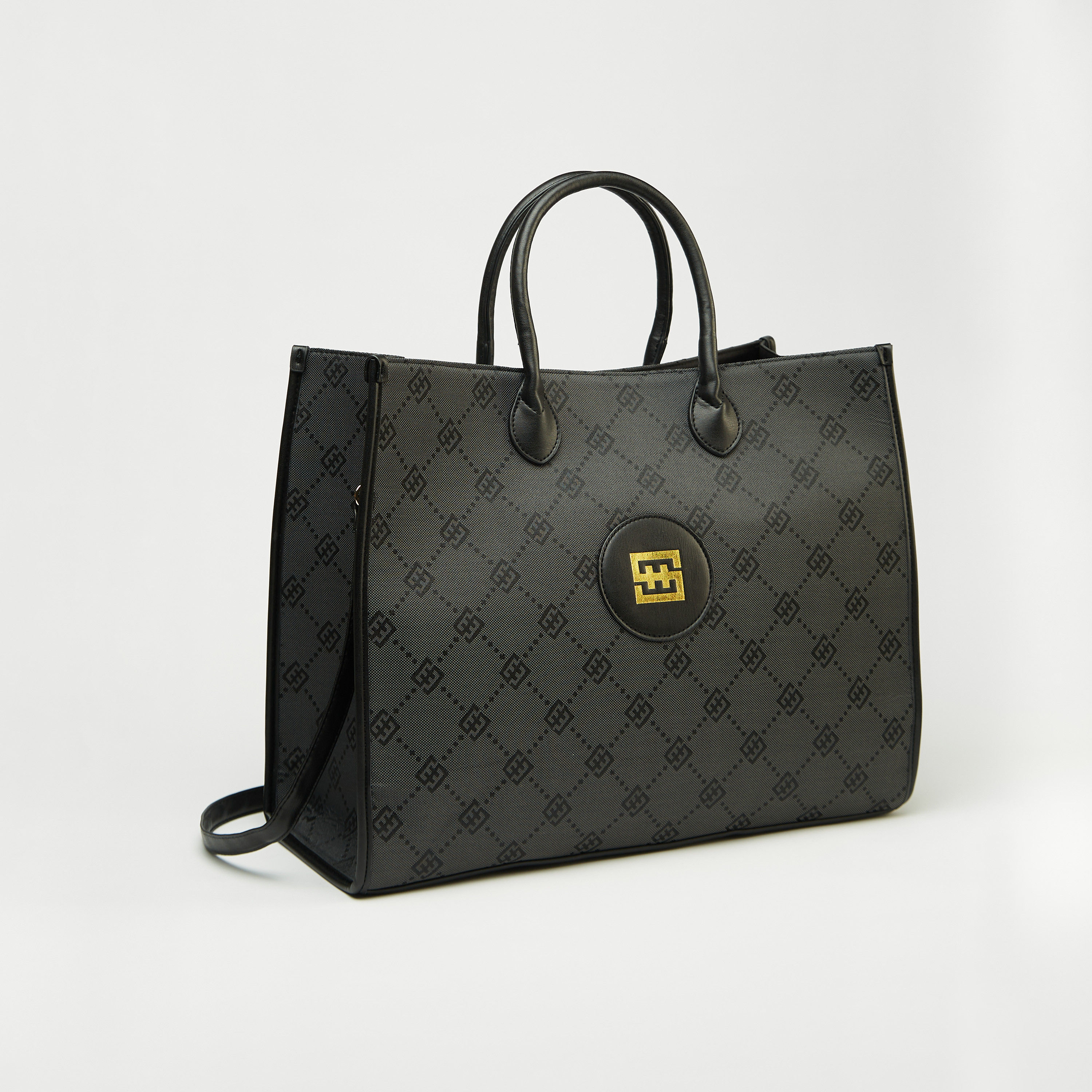 شنطة توتي بزر إغلاق كباس وحزام قابل للفصل وطبعات-women-bagsandwallets-handbags-image-3