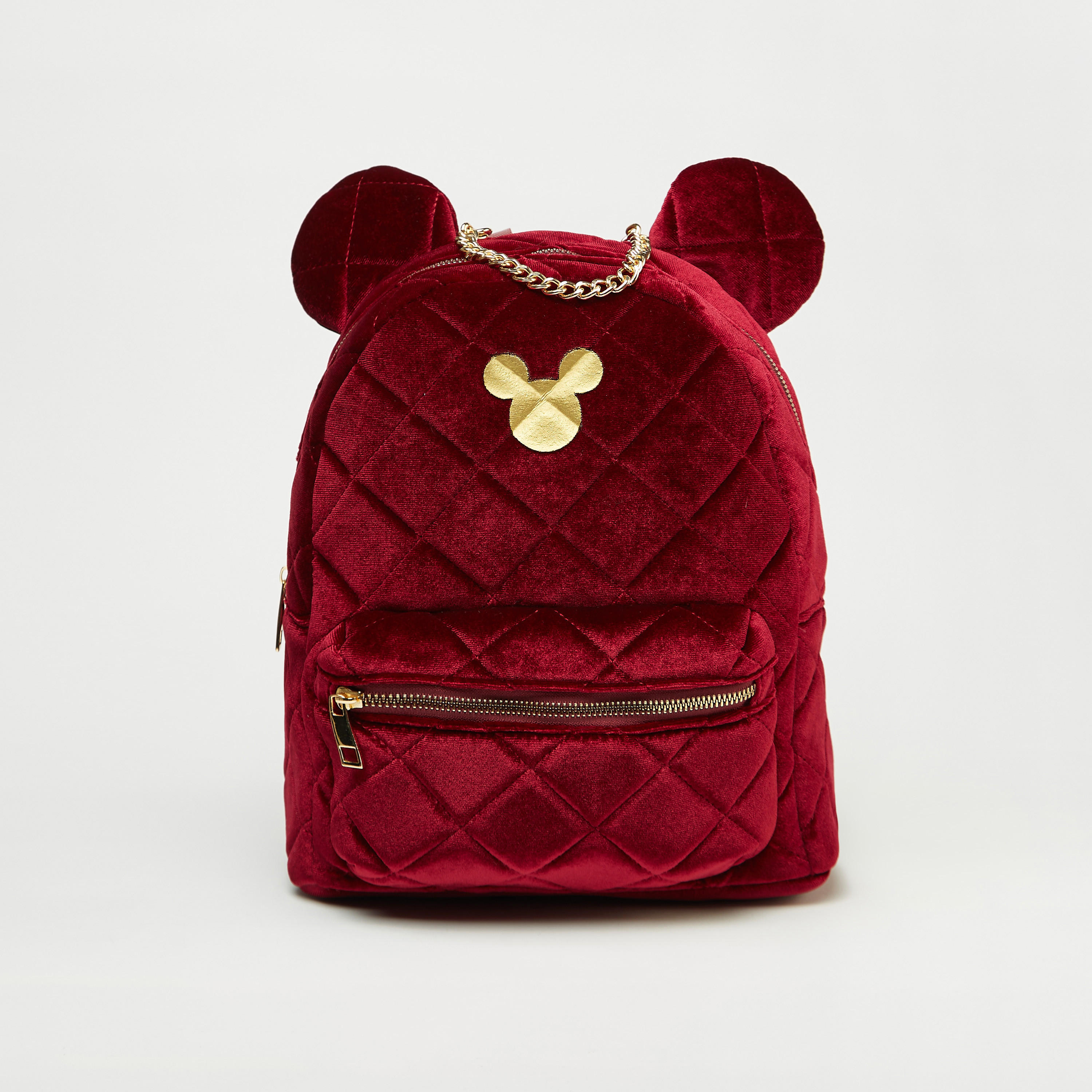 Mickey Mouse Quilted Backpack with Zip Closure-women-bagsandwallets-handbags-image-1