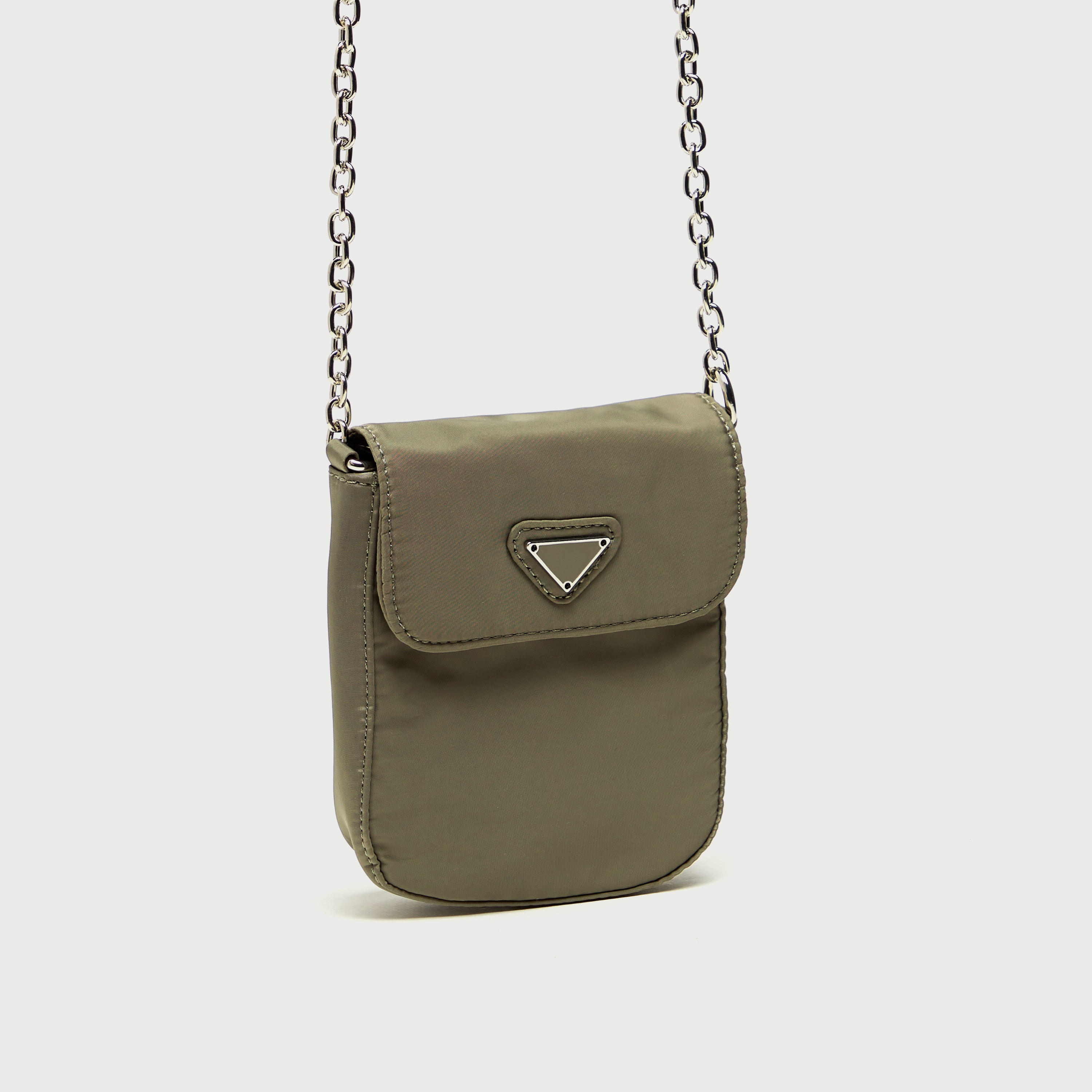 شنطة هاتف صغيرة سادة بحزام سلسلة وزر إغلاق مغناطيسي-women-bagsandwallets-handbags-image-4