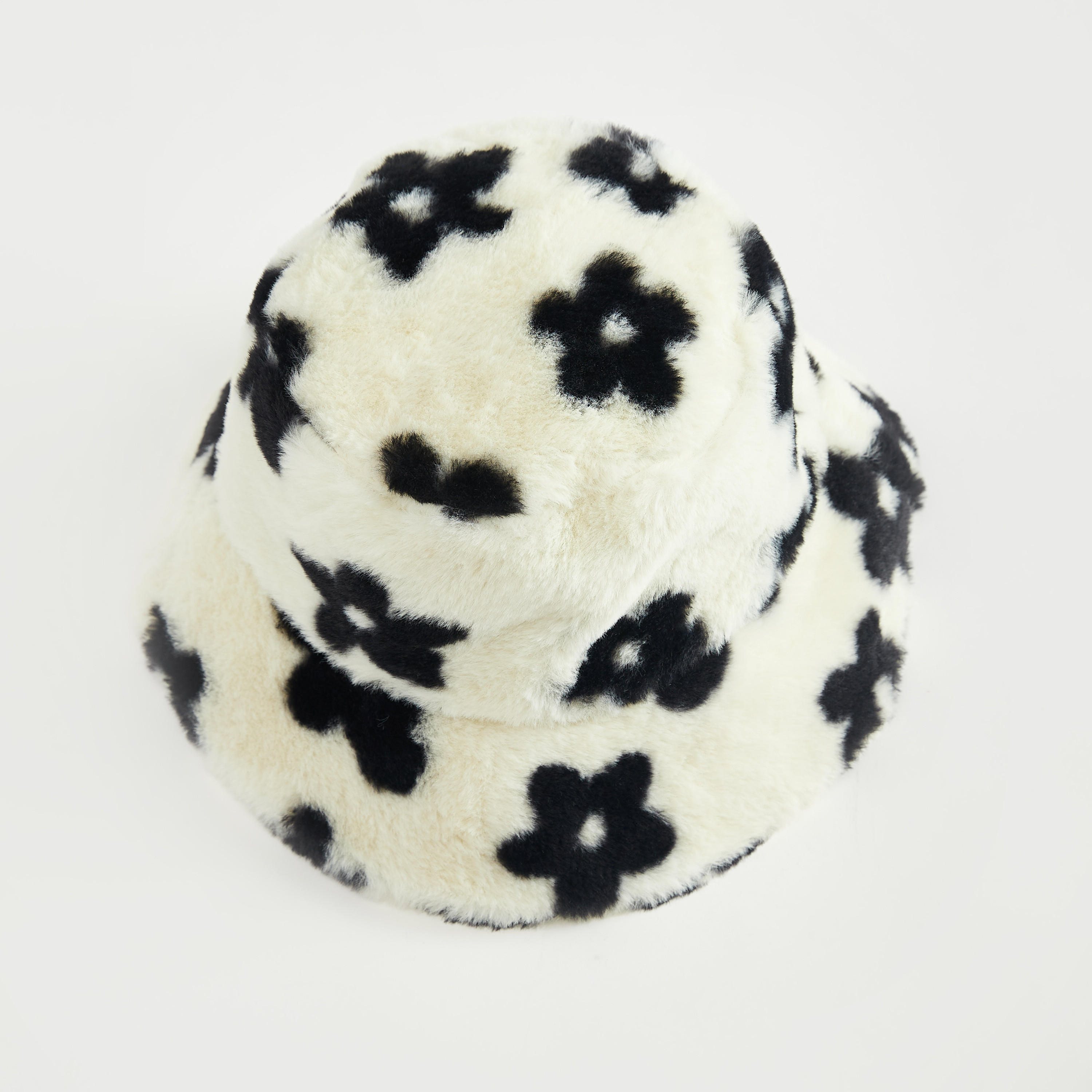 Faux Fur Flower Textured Bucket Hat-women-clothingaccessories-capsandhats-image-3