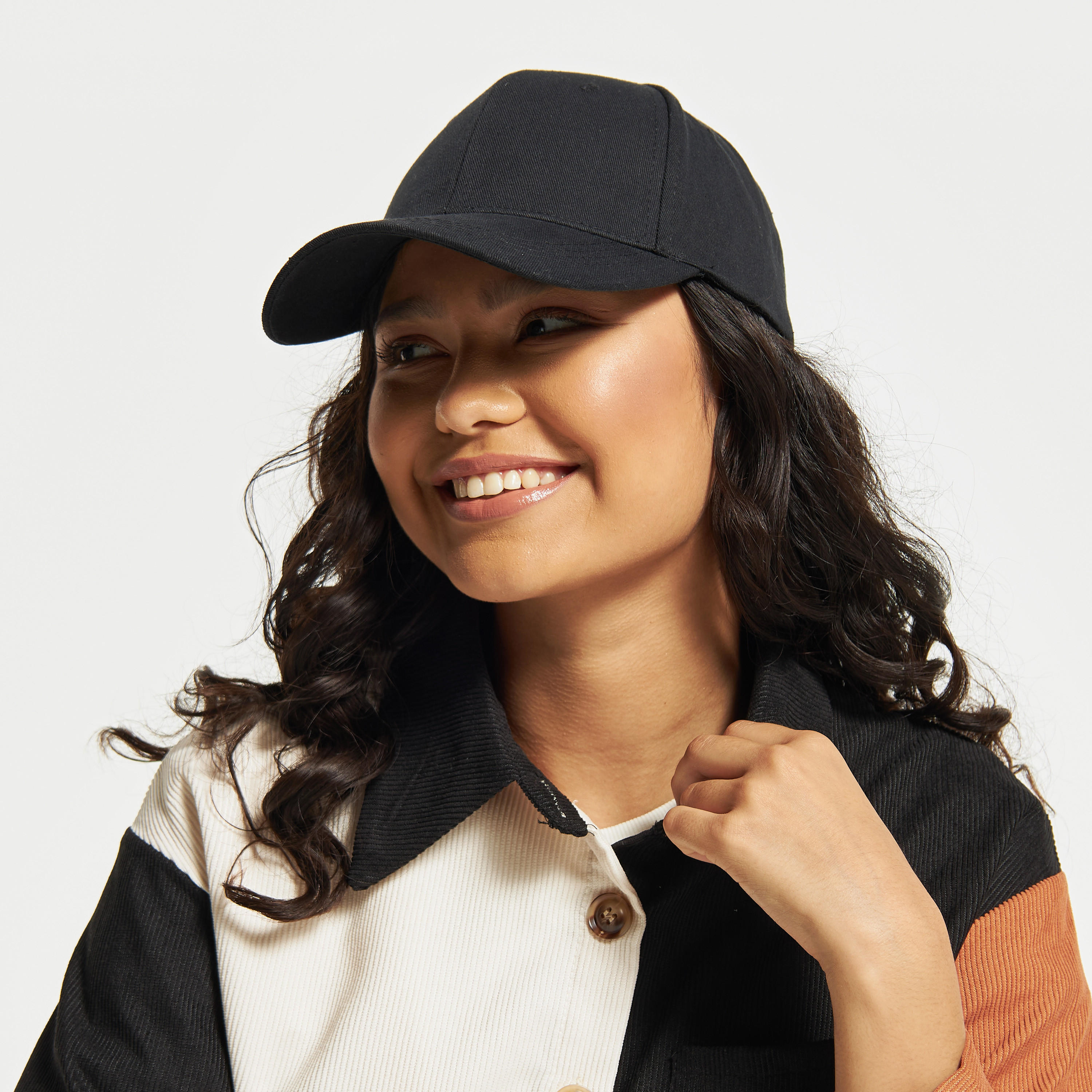 كاب سادة بحزام خلفي بإبزيم إغلاق-women-clothingaccessories-capsandhats-image-5