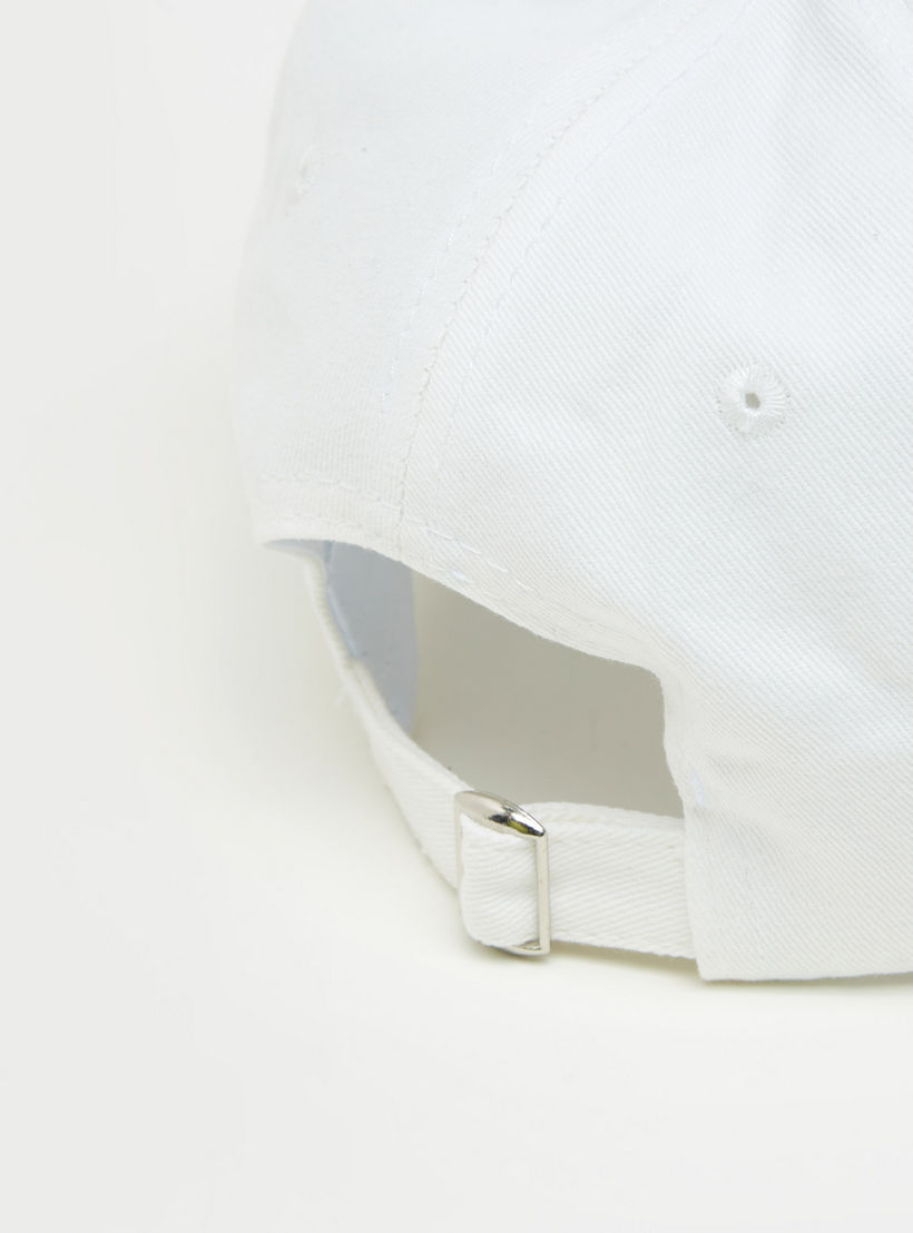 Solid Cap with Buckled Strap Closure-women-clothingaccessories-capsandhats-image-5