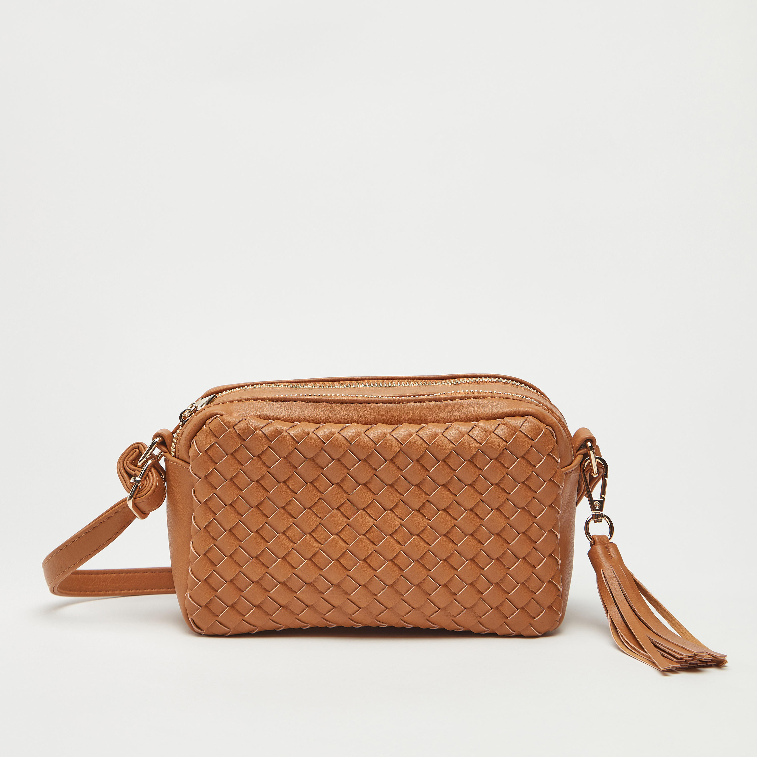 شنطة كروس بودي بارزة الملمس بحزام قابل للتعديل-women-bagsandwallets-handbags-image-8