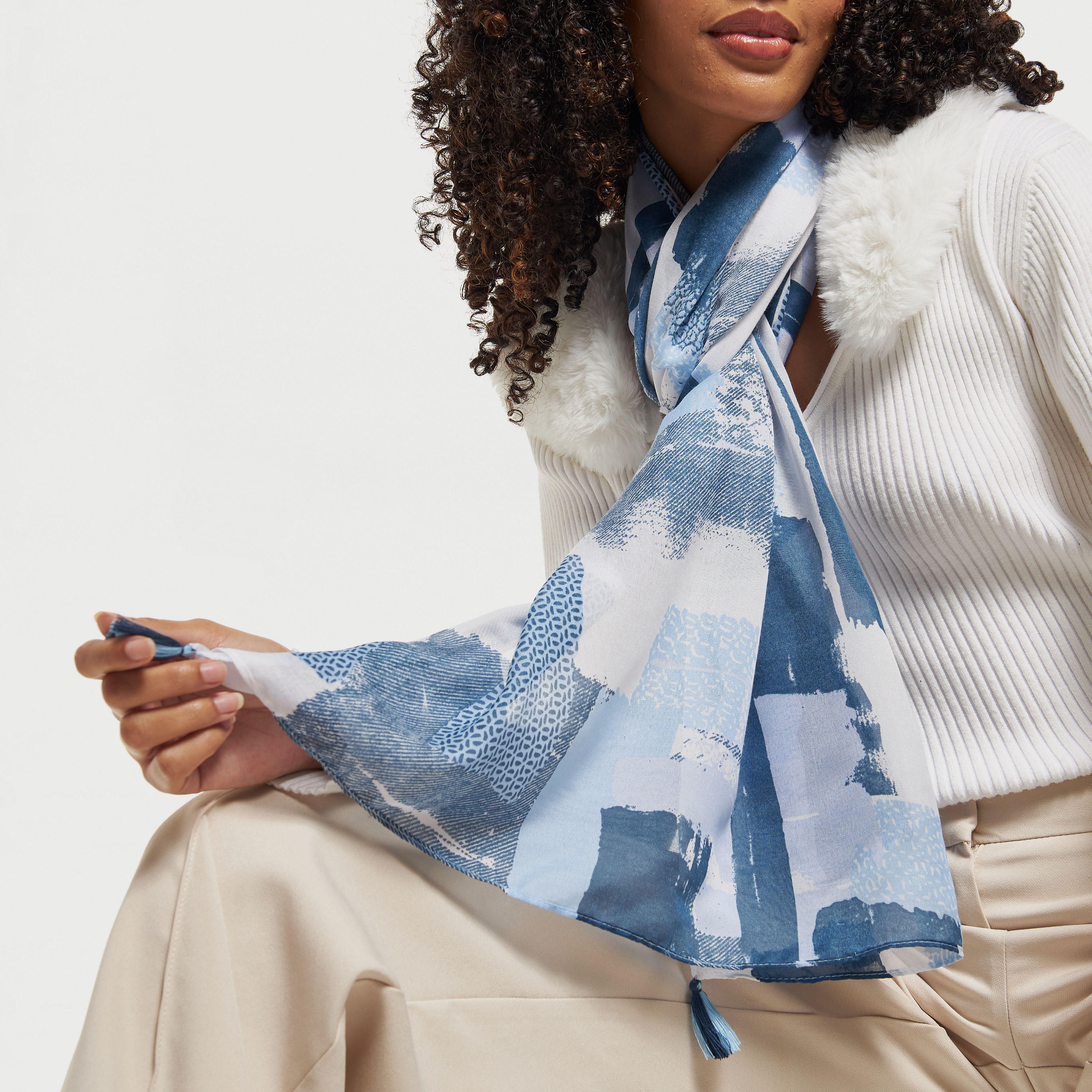 All-Over Print Scarf with Tassels-women-clothingaccessories-scarves-image-2