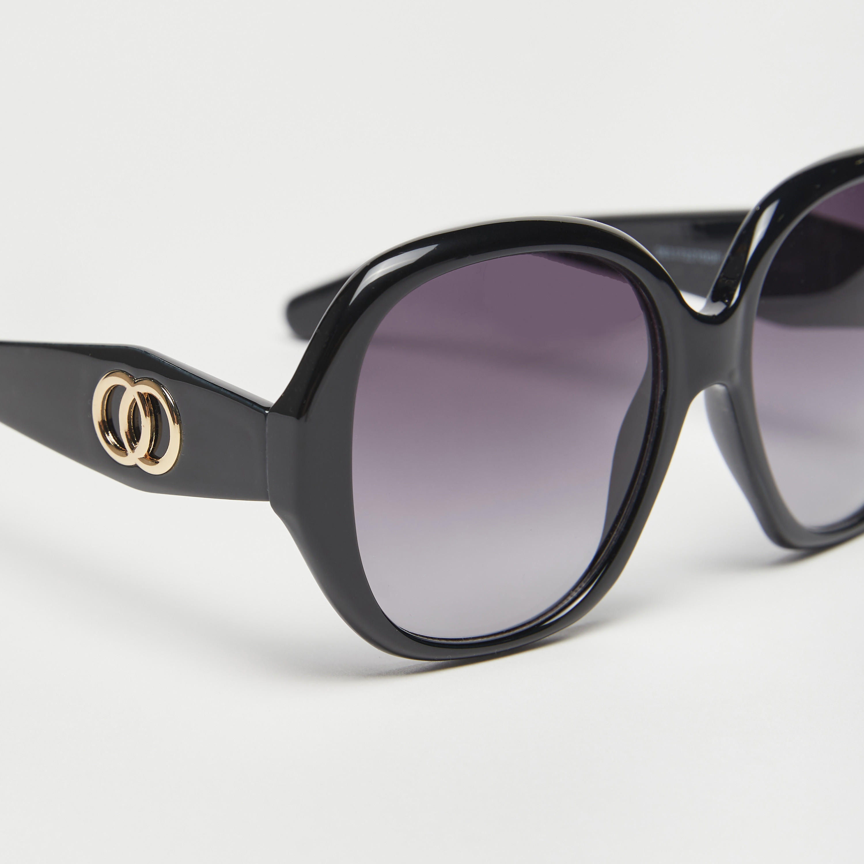 نظّارة شمسيّة بإطار كامل وعدسات ملوّنة ووسادات أنف-women-sunglasses-image-3