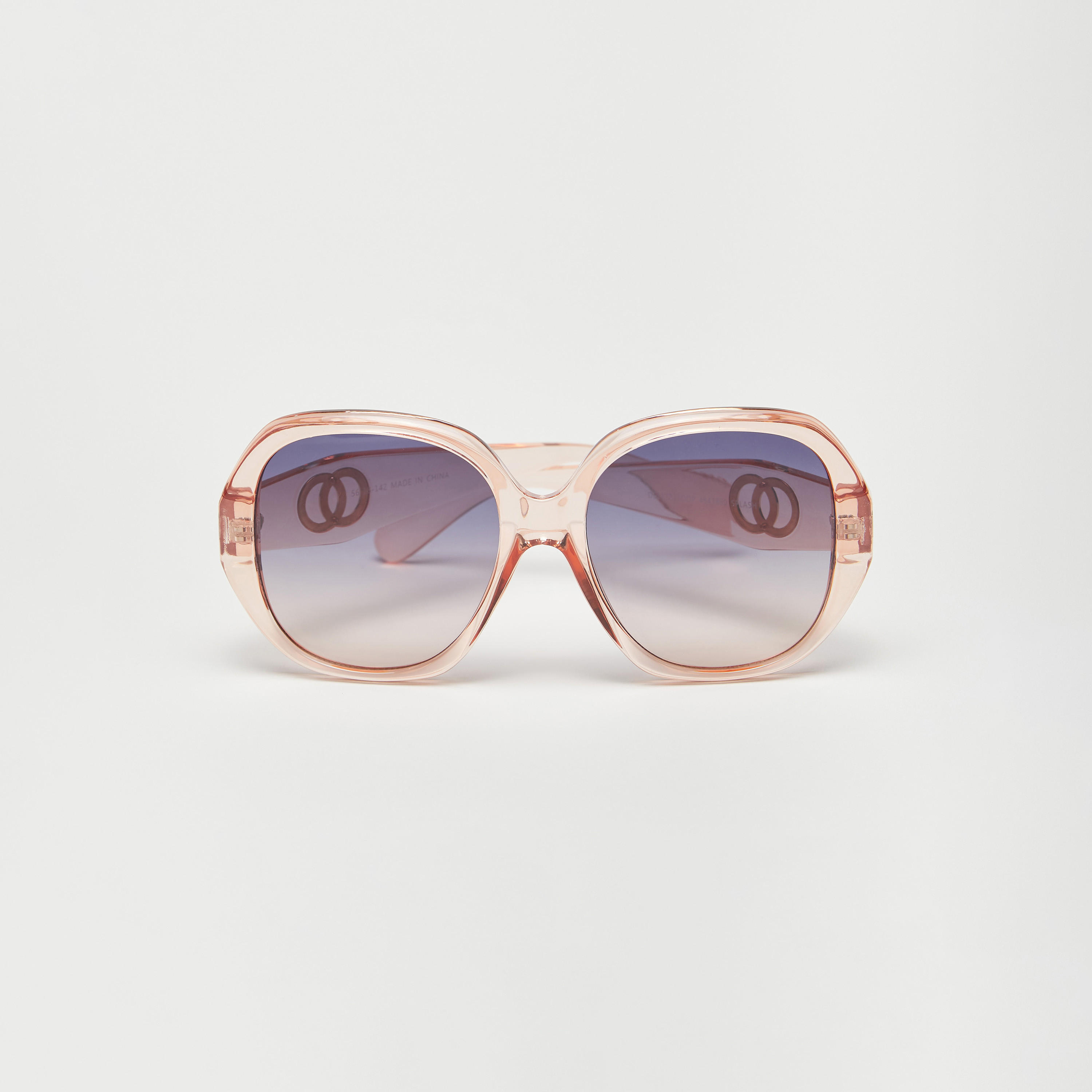 نظّارة شمسيّة بإطار كامل وعدسات ملوّنة ووسادات أنف-women-sunglasses-image-5