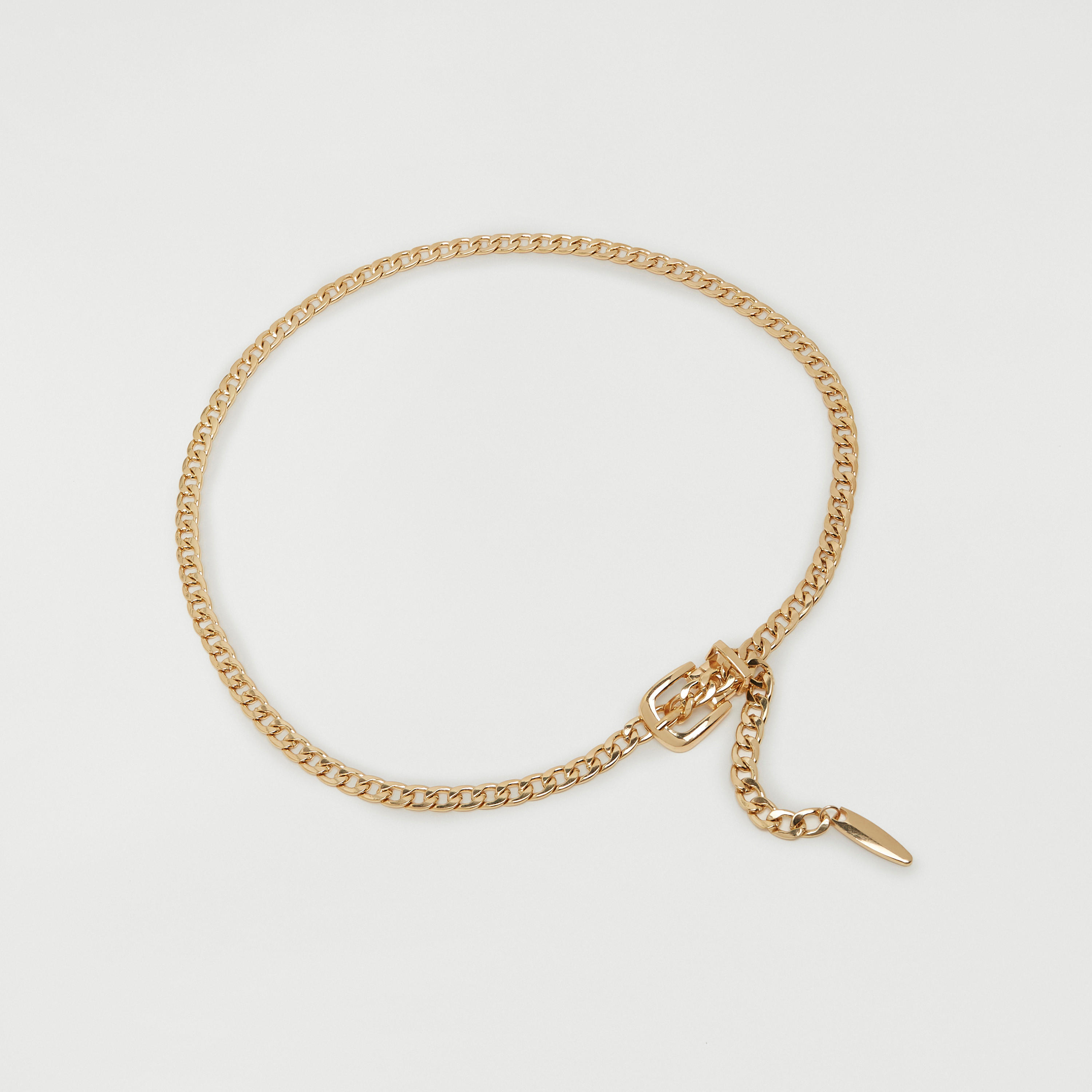 Metallic Chunky Chain Belt with Pin Buckle Closure-women-clothingaccessories-belts-image-3