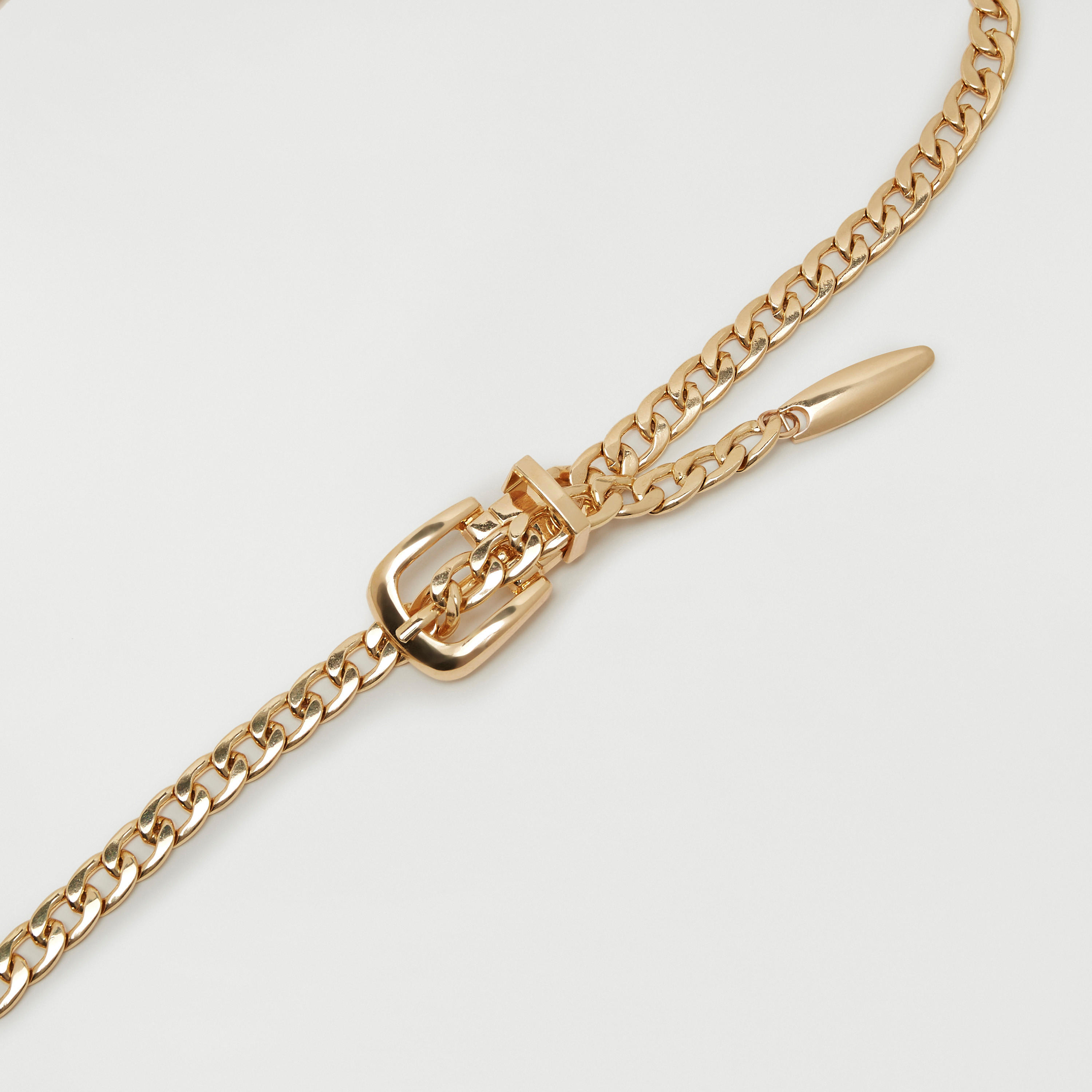 Metallic Chunky Chain Belt with Pin Buckle Closure-women-clothingaccessories-belts-image-4