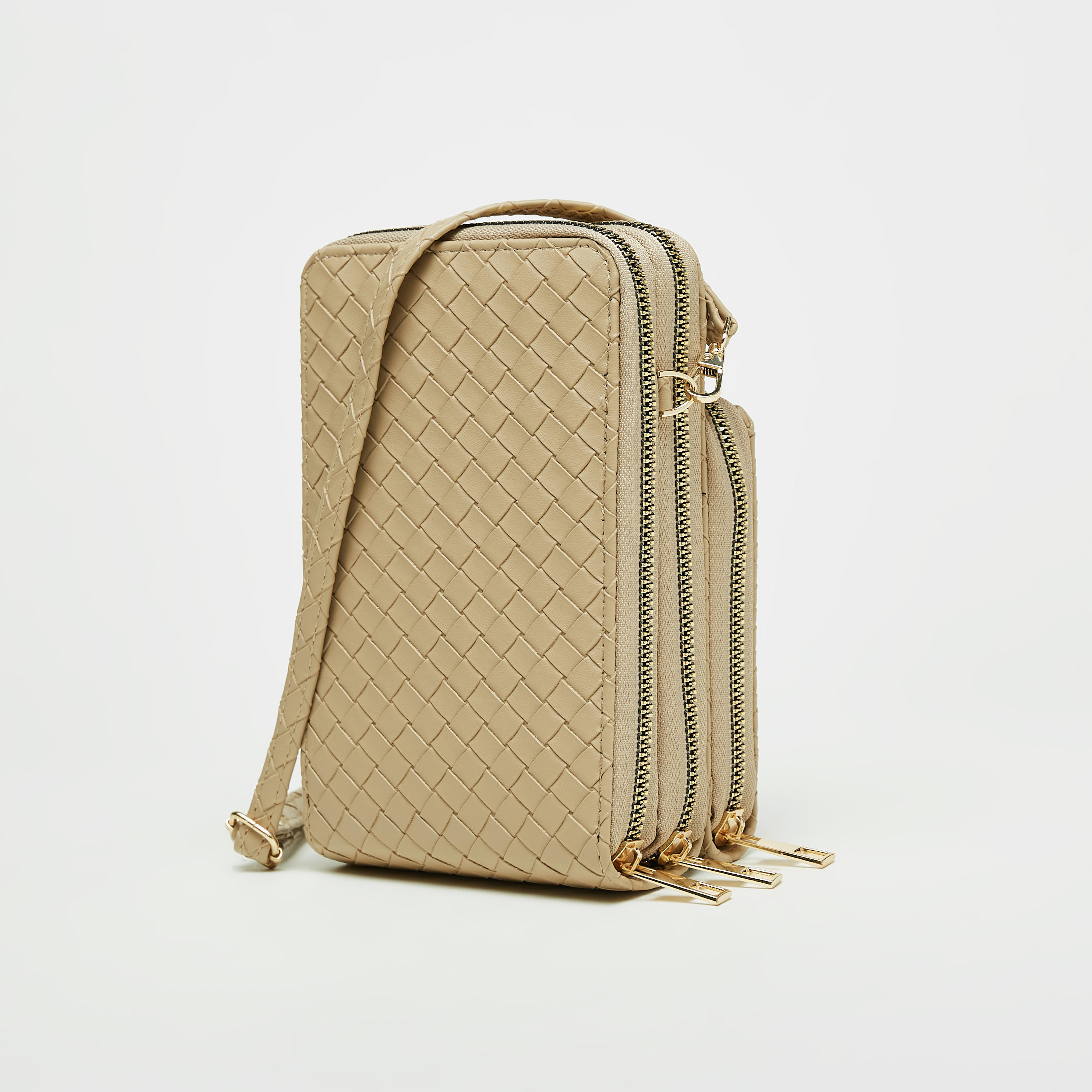شنطة كروس بودي منسوجة بارزة الملمس بسحاب إغلاق-women-bagsandwallets-handbags-image-4