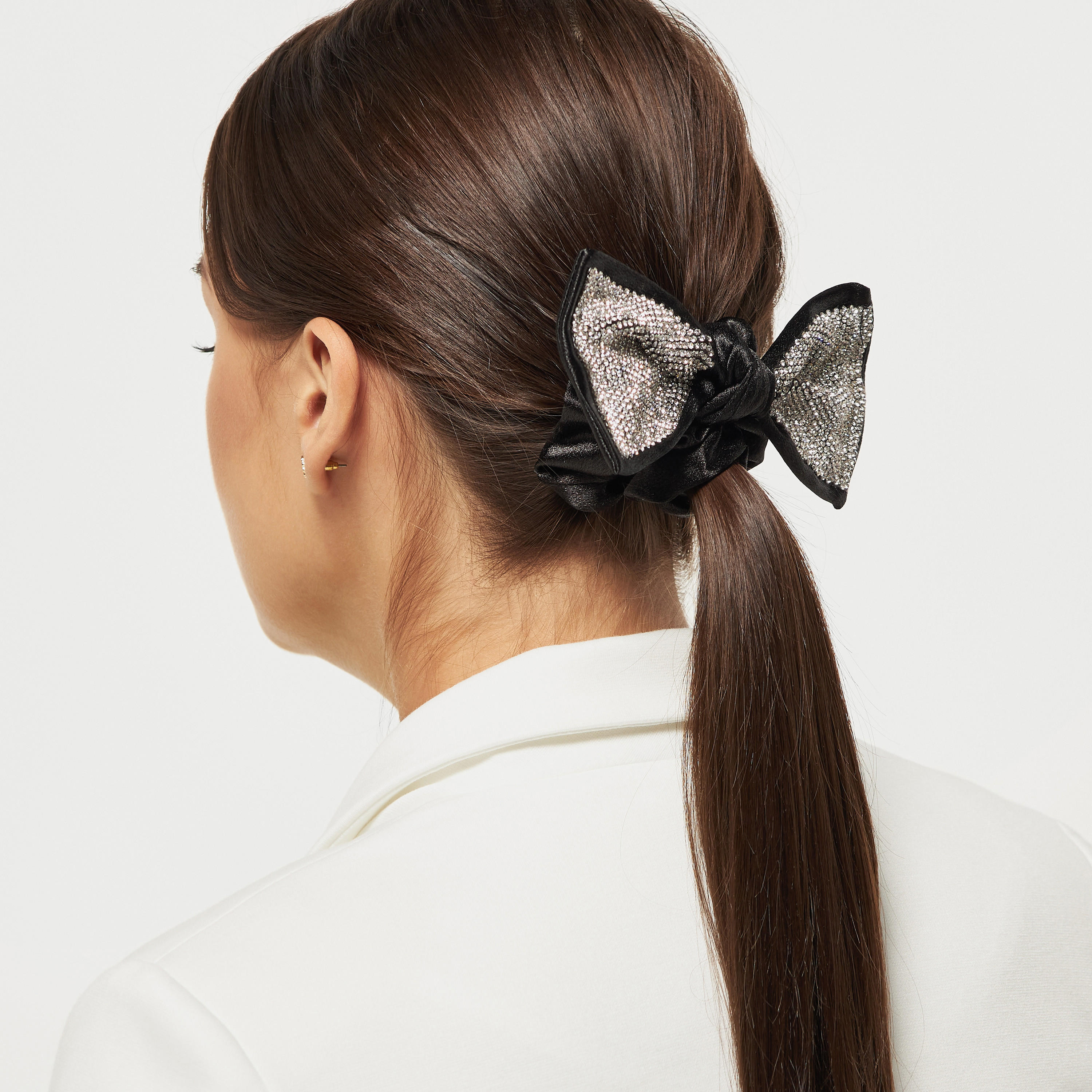 Bow Accented Hair Scrunchie-women-hairaccessories-image-6