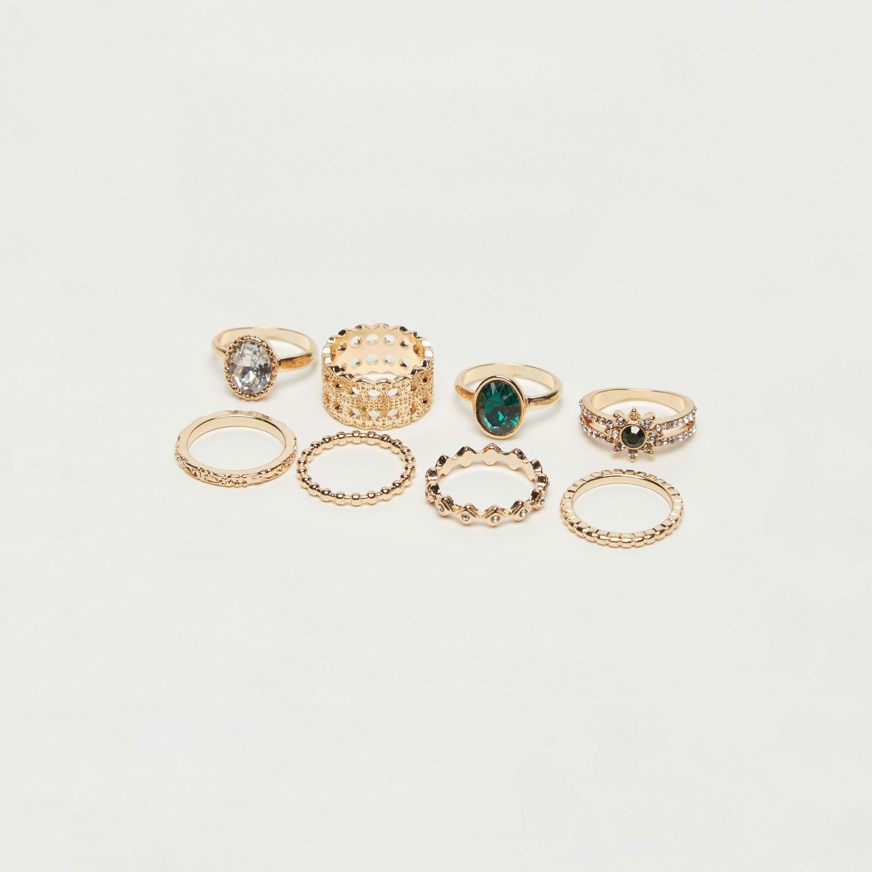 Set of 8 - Assorted Ring-women-watchesandjewellery-jewellery-rings-image-1