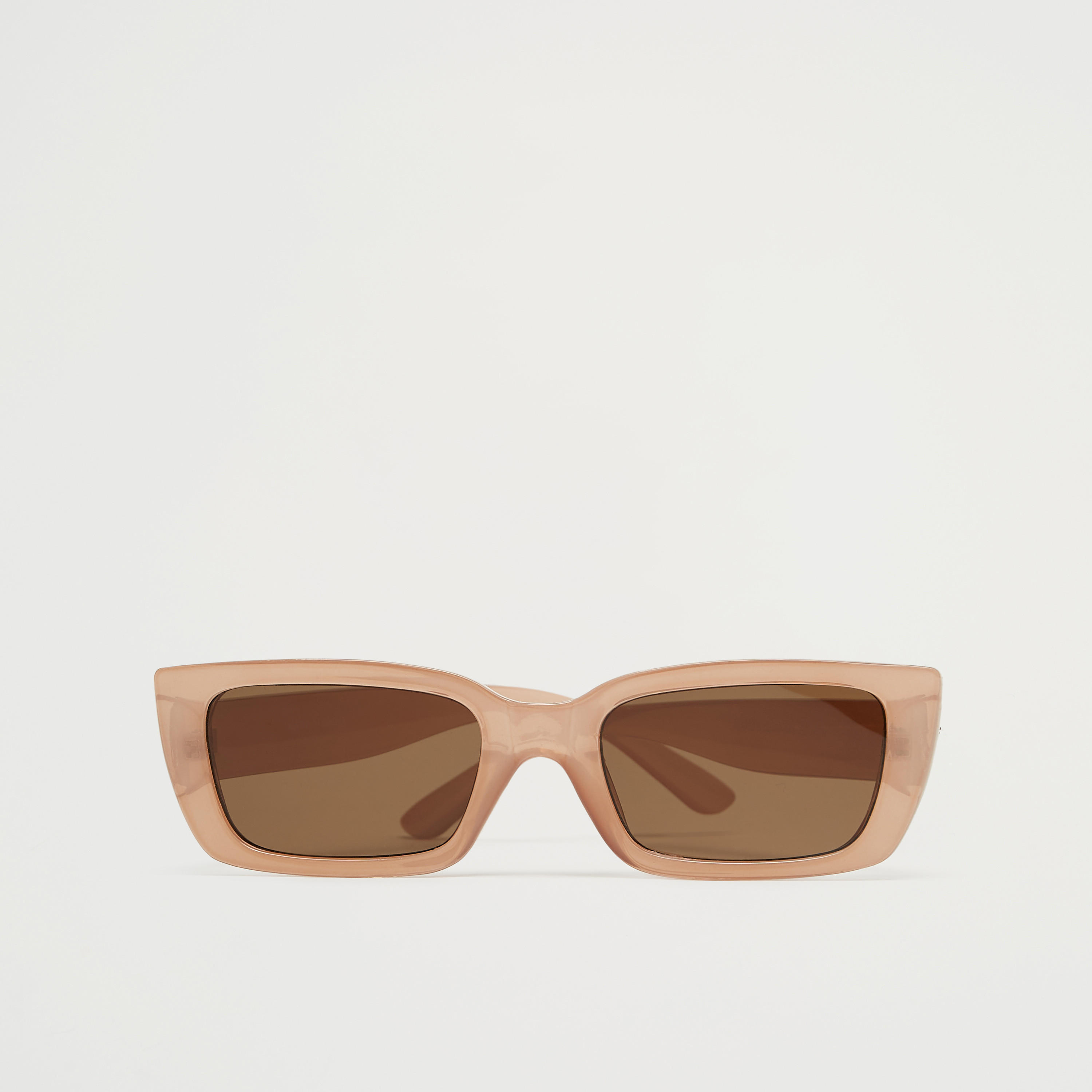 Rectangular Full Rim Tinted Sunglasses with Nose Pads-women-sunglasses-image-1