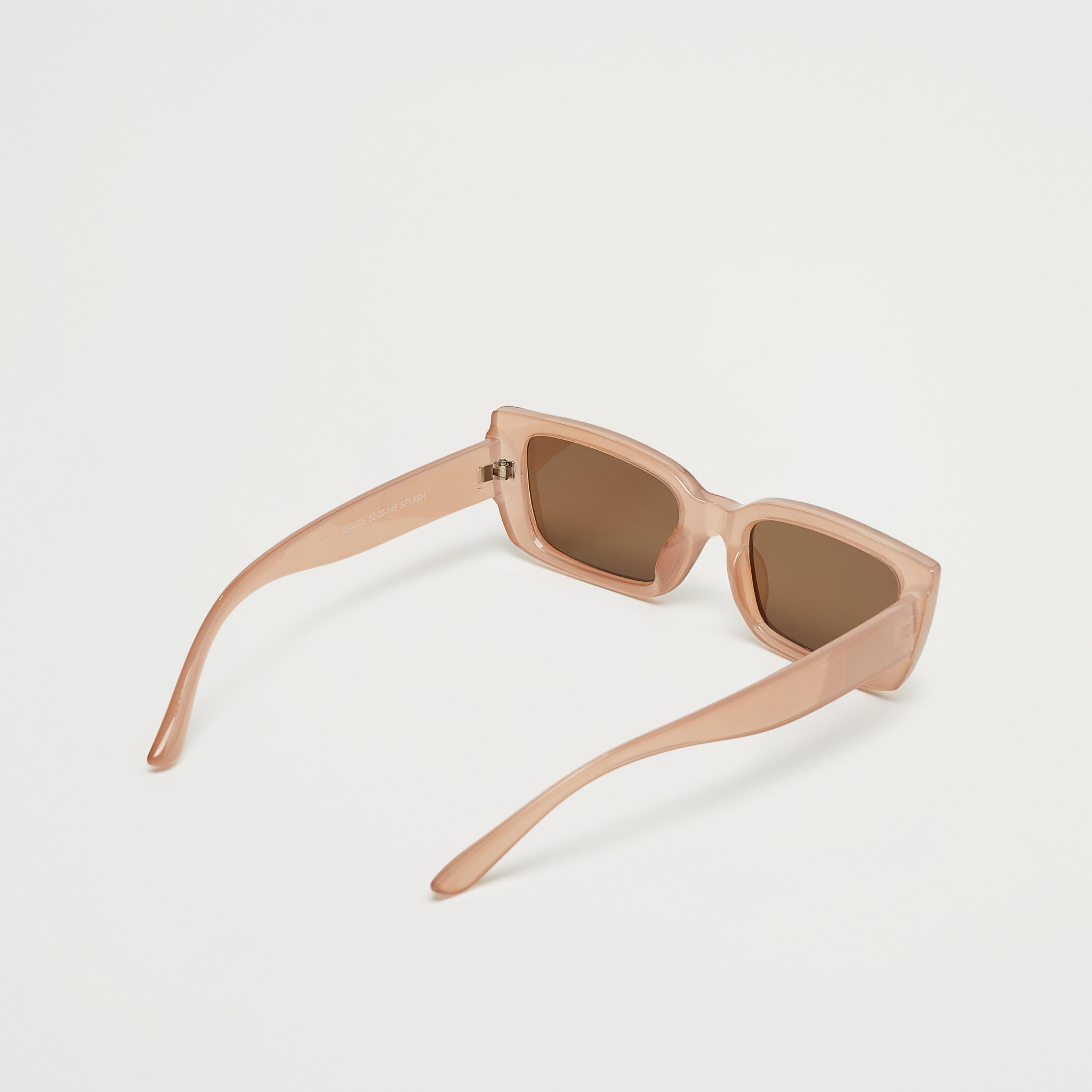 Rectangular Full Rim Tinted Sunglasses with Nose Pads-women-sunglasses-image-2