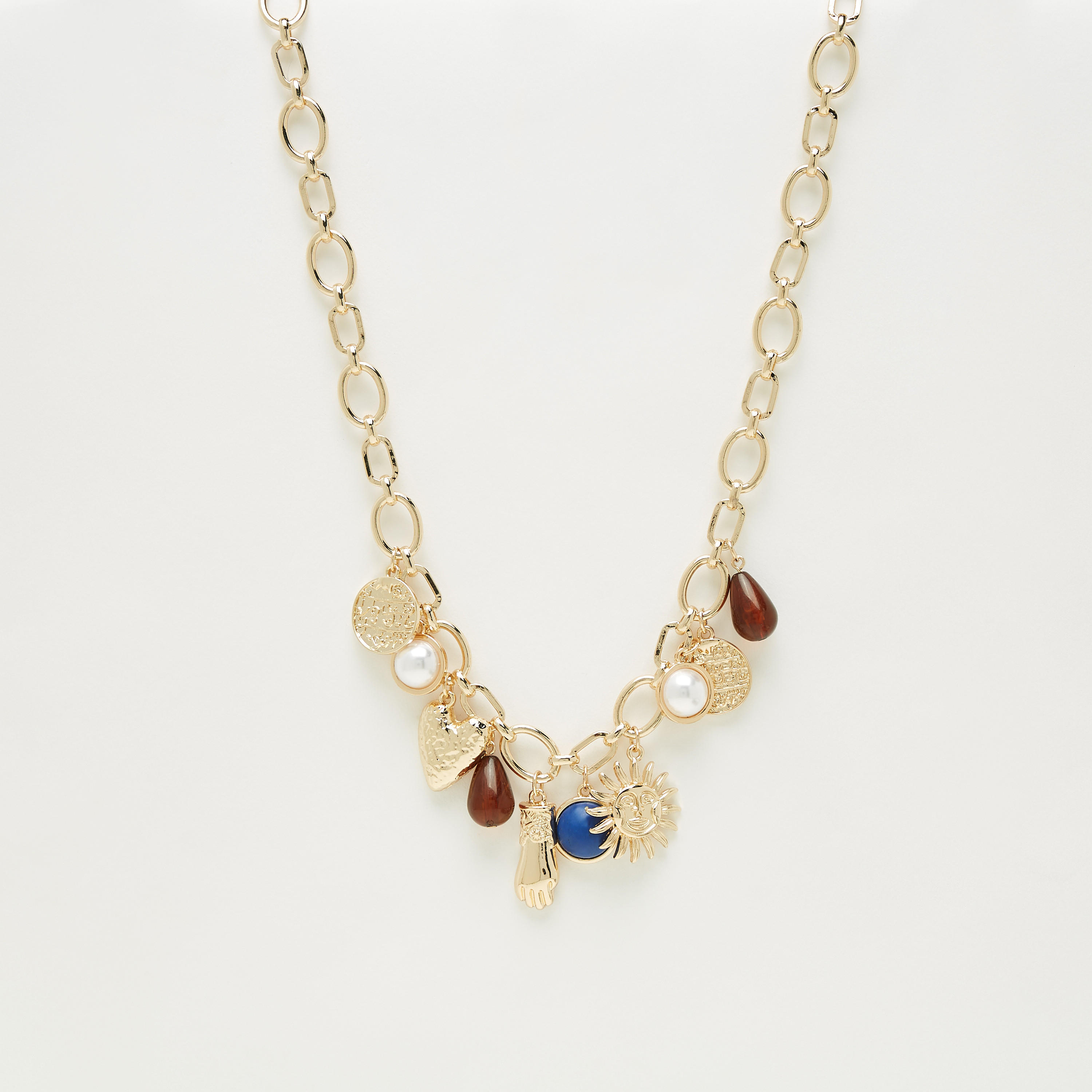 سوار سلسلة مزيّن باللؤلؤ بمشبك إغلاق-women-watchesandjewellery-jewellery-necklacesandpendants-image-1