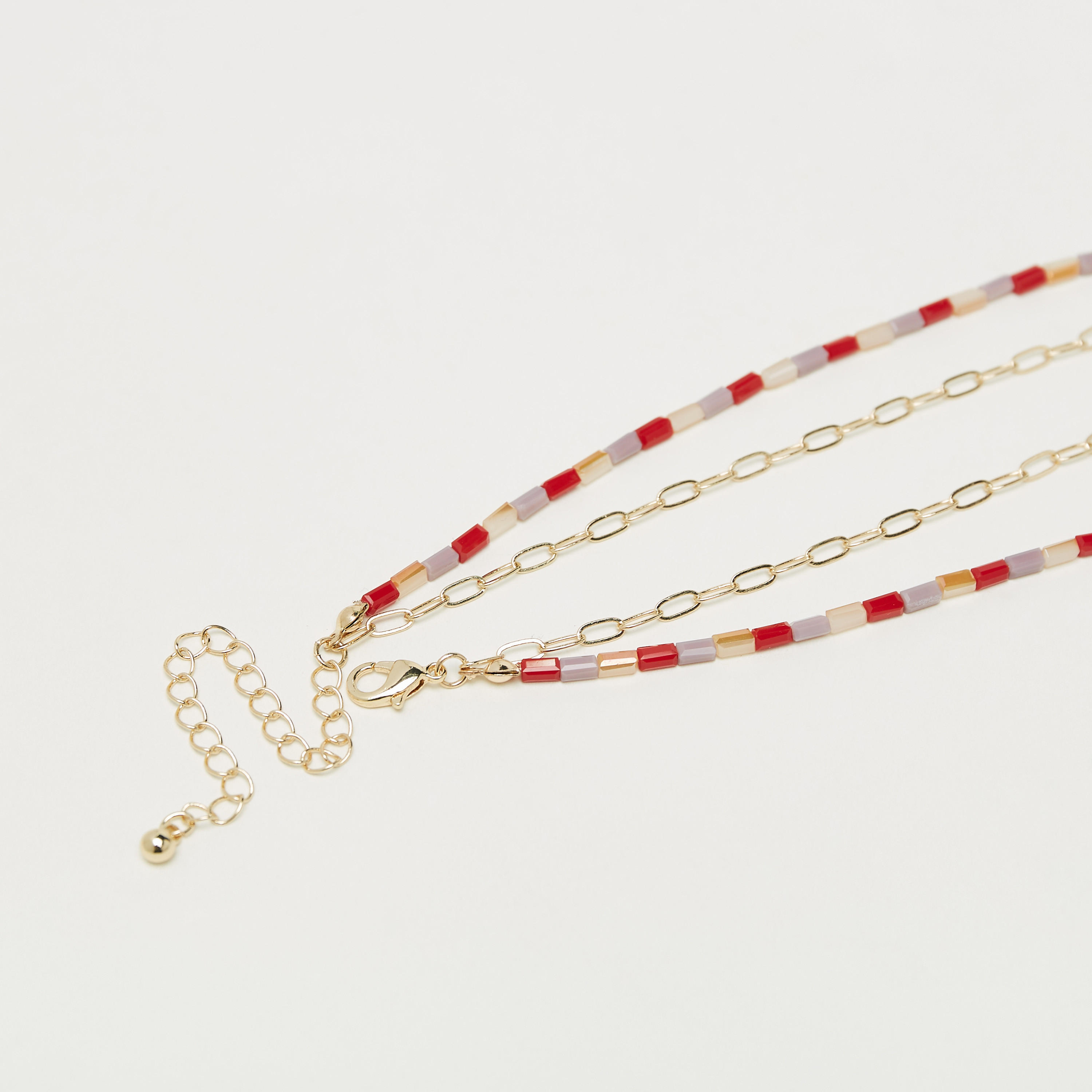 Bead Embellished Layered Necklace with Lobster Clasp Closure-women-watchesandjewellery-jewellery-necklacesandpendants-image-4