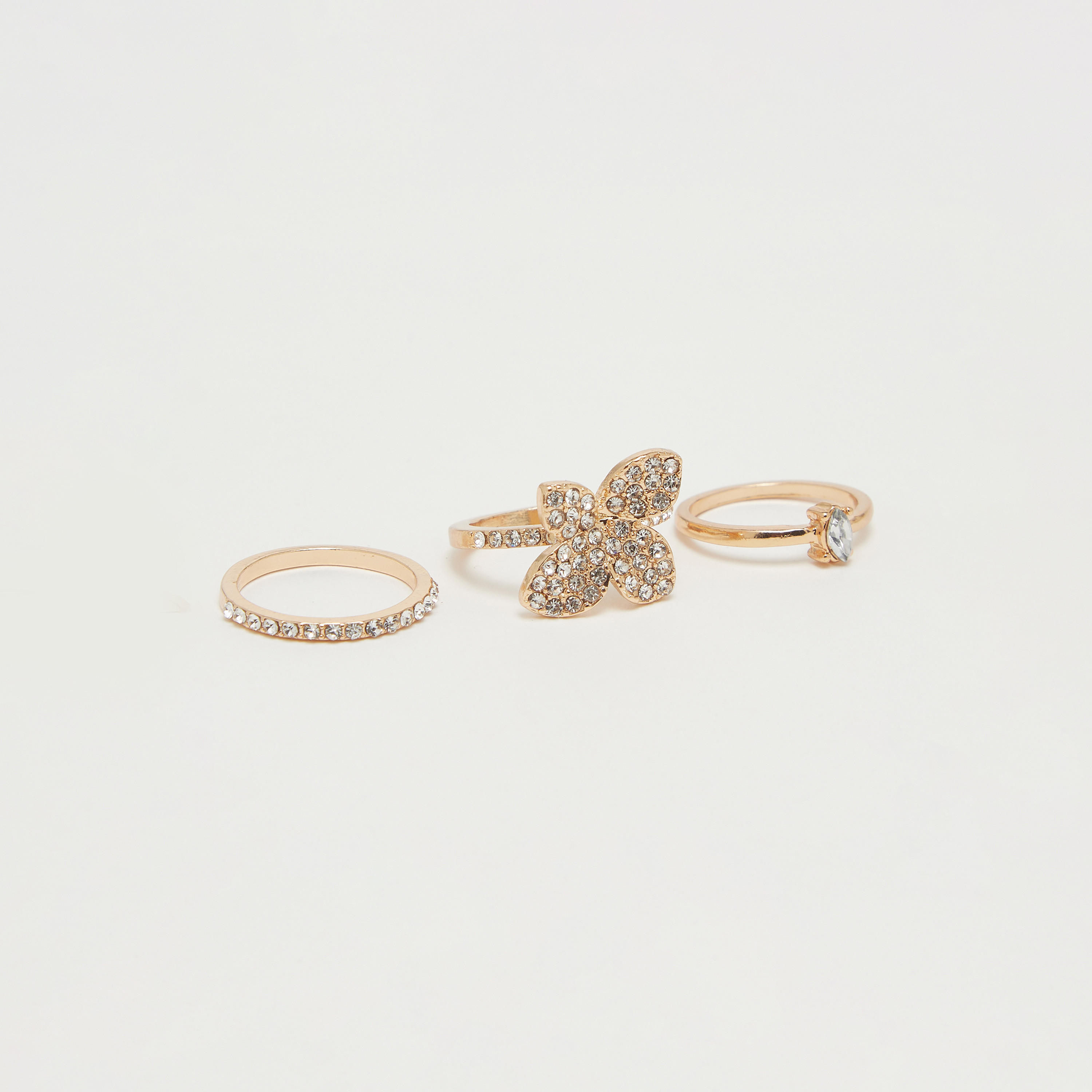 طقم خواتم مزيّنة - 3 قطع-women-watchesandjewellery-jewellery-rings-image-3