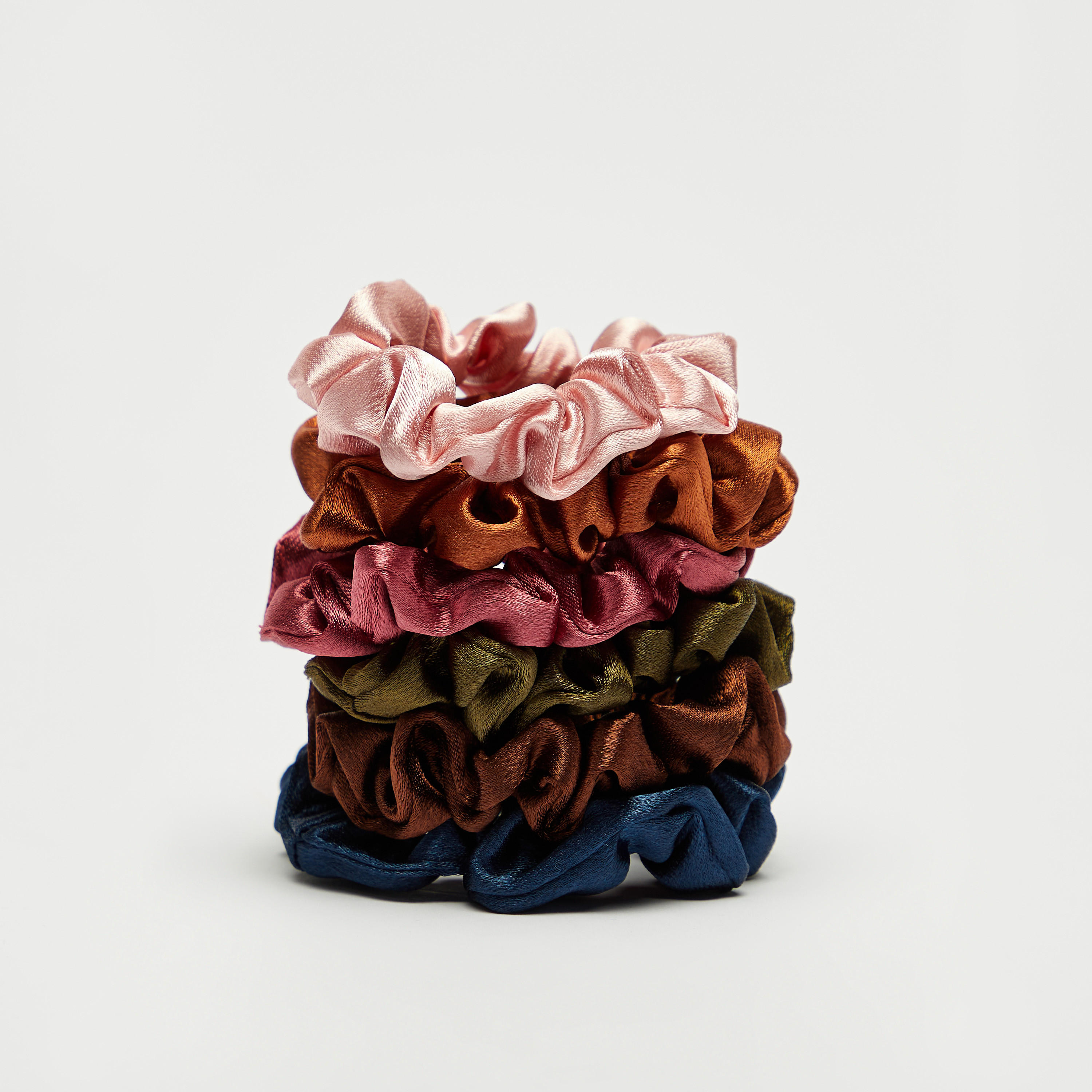 Set of 6 - Gloo Solid Mini Scrunchie-women-hairaccessories-image-1