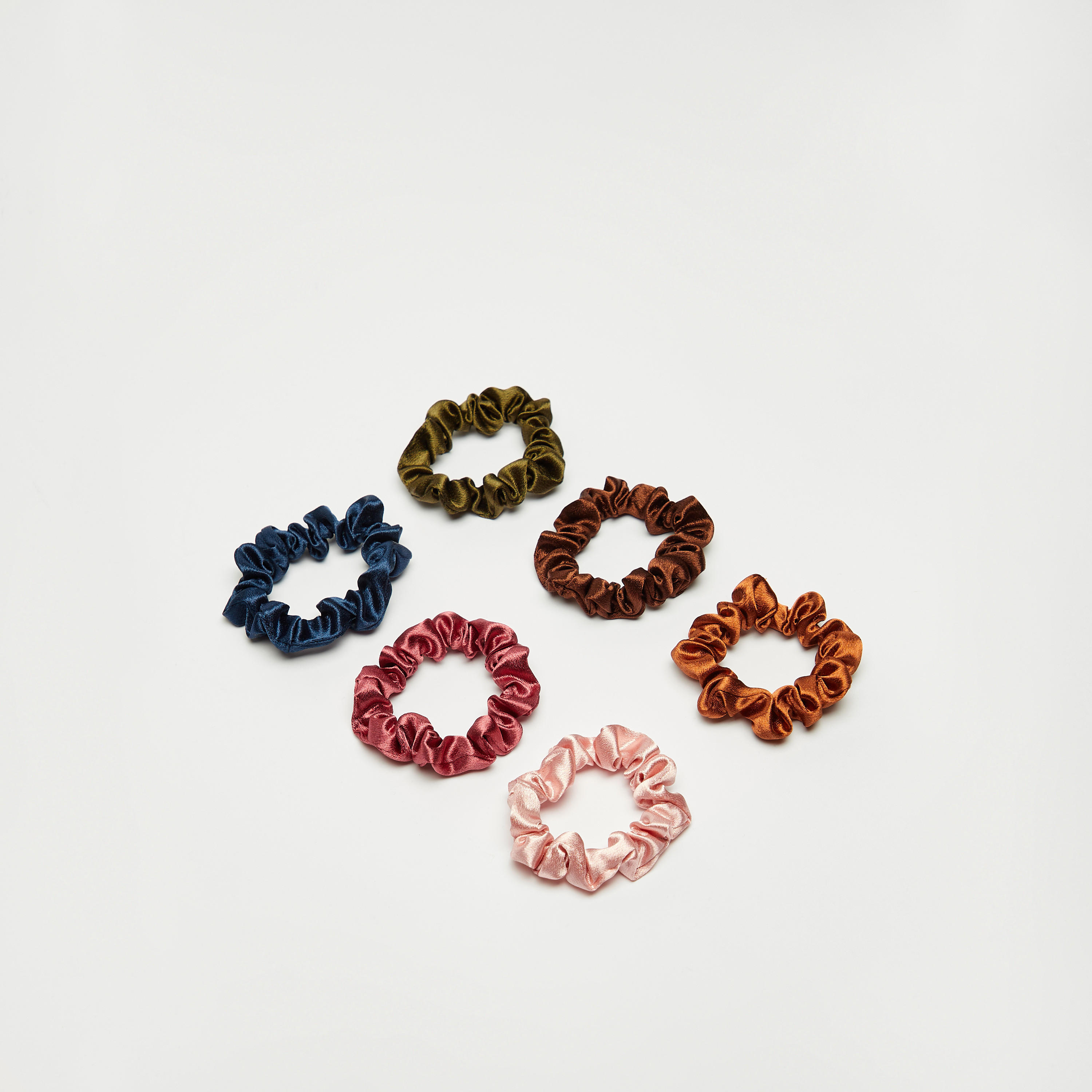 Set of 6 - Gloo Solid Mini Scrunchie-women-hairaccessories-image-2