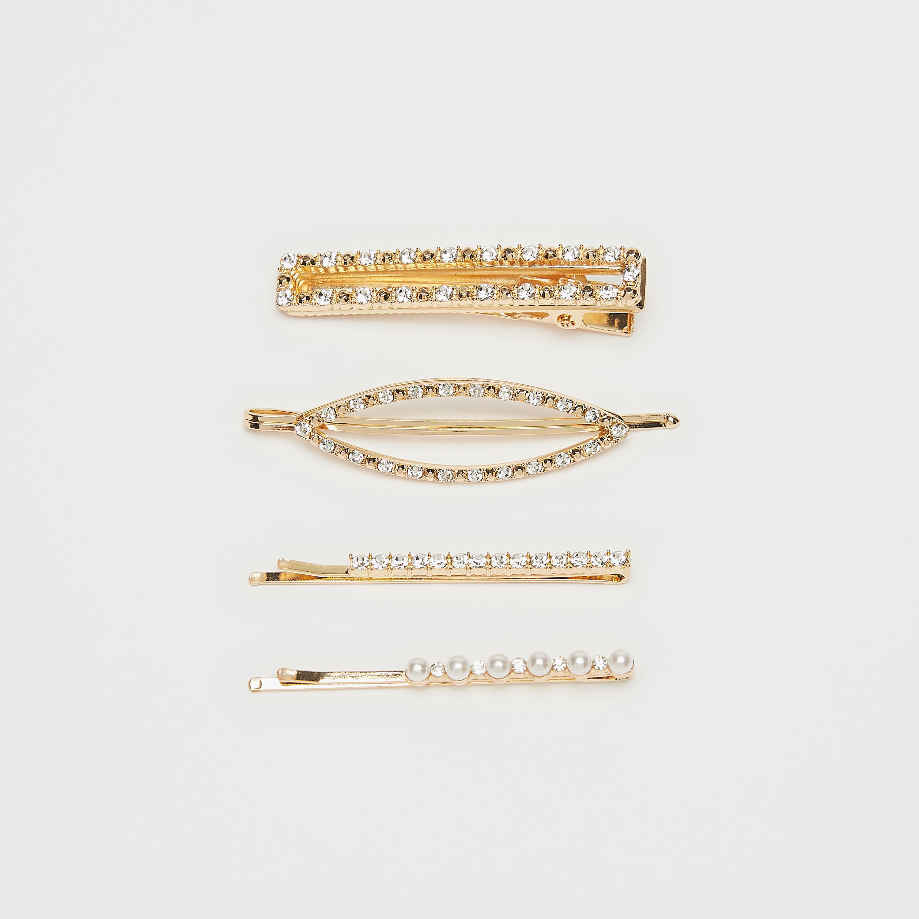 دبابيس شعر مزيّنة من جلوو - طقم من 4 قطع متنوّعة-women-hairaccessories-image-1
