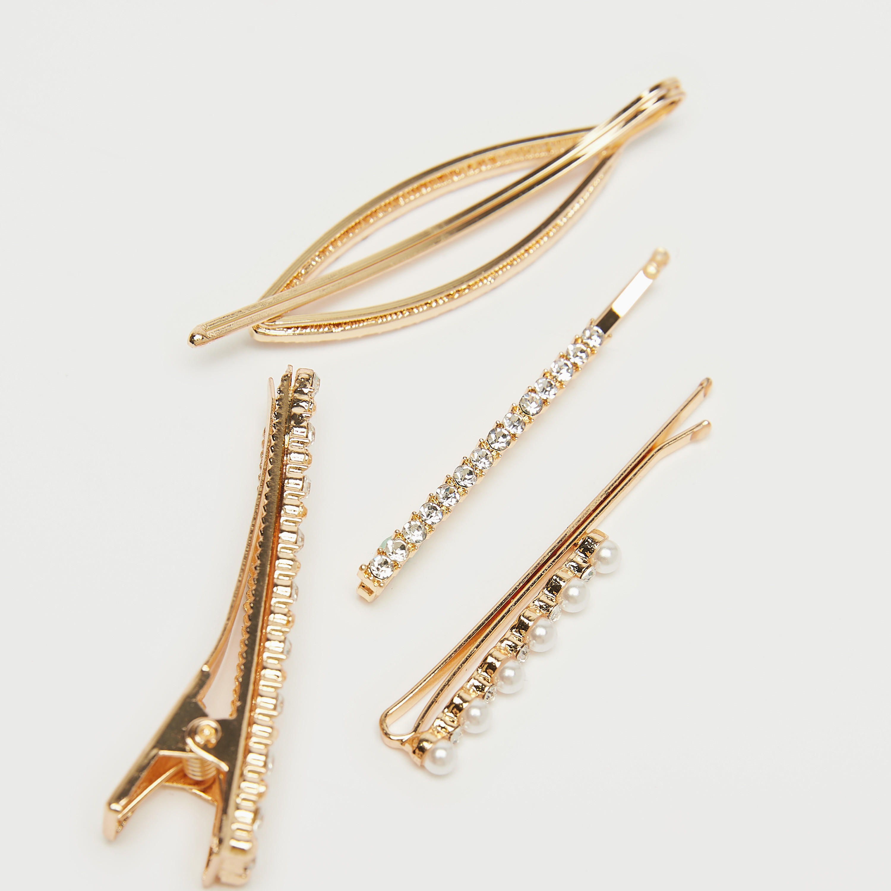 دبابيس شعر مزيّنة من جلوو - طقم من 4 قطع متنوّعة-women-hairaccessories-image-2