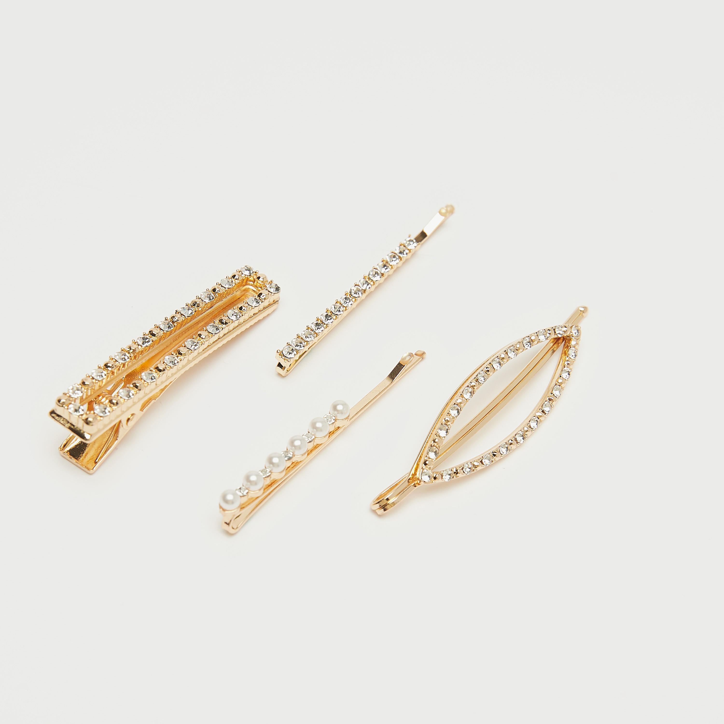 دبابيس شعر مزيّنة من جلوو - طقم من 4 قطع متنوّعة-women-hairaccessories-image-3