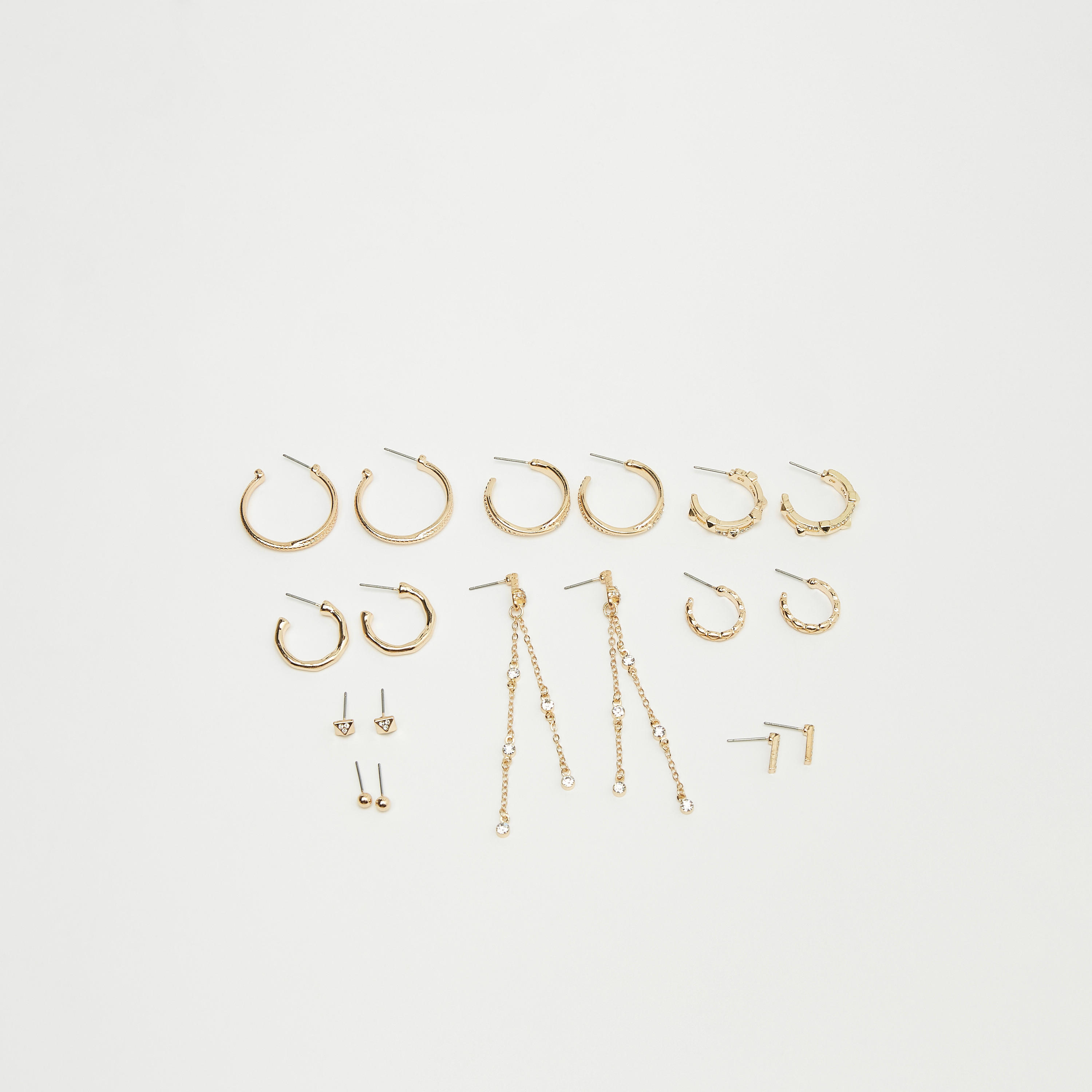 أقراط بمكبس إغلاق من جلوو - طقم 9 أزواج-women-watchesandjewellery-jewellery-earrings-image-2