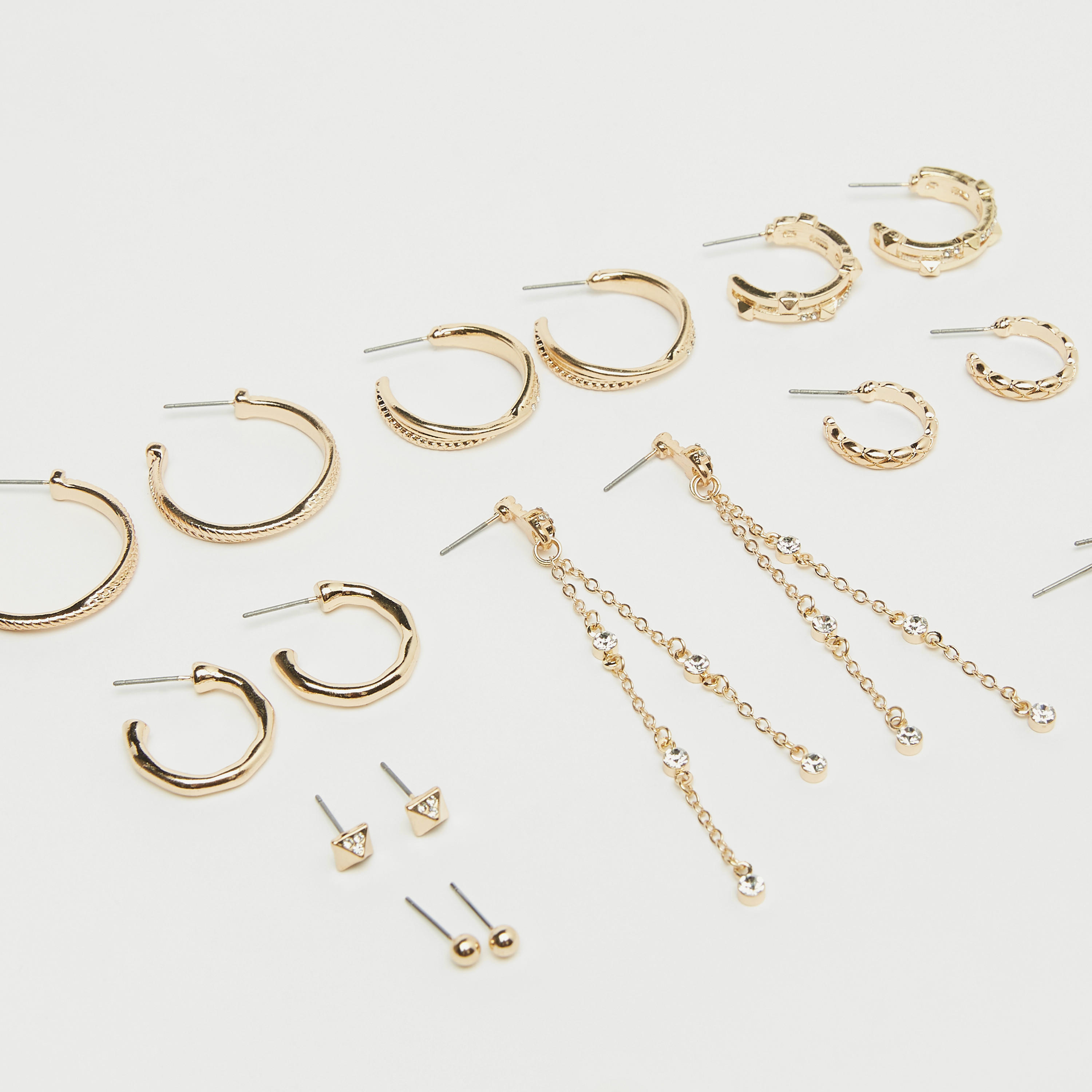 أقراط بمكبس إغلاق من جلوو - طقم 9 أزواج-women-watchesandjewellery-jewellery-earrings-image-3