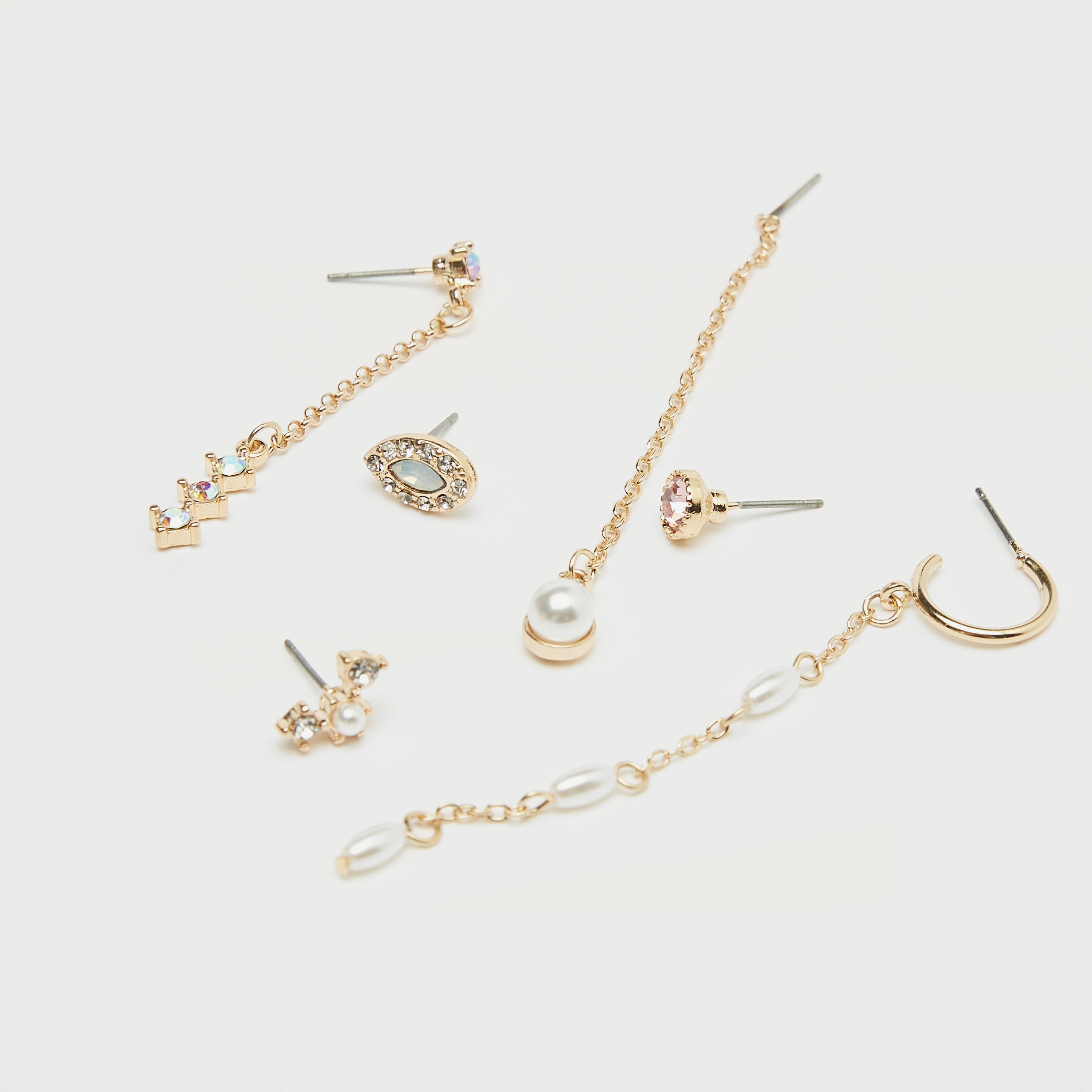 أقراط بمكبس إغلاق من جلوو - طقم 6 أزواج-women-watchesandjewellery-jewellery-earrings-image-3