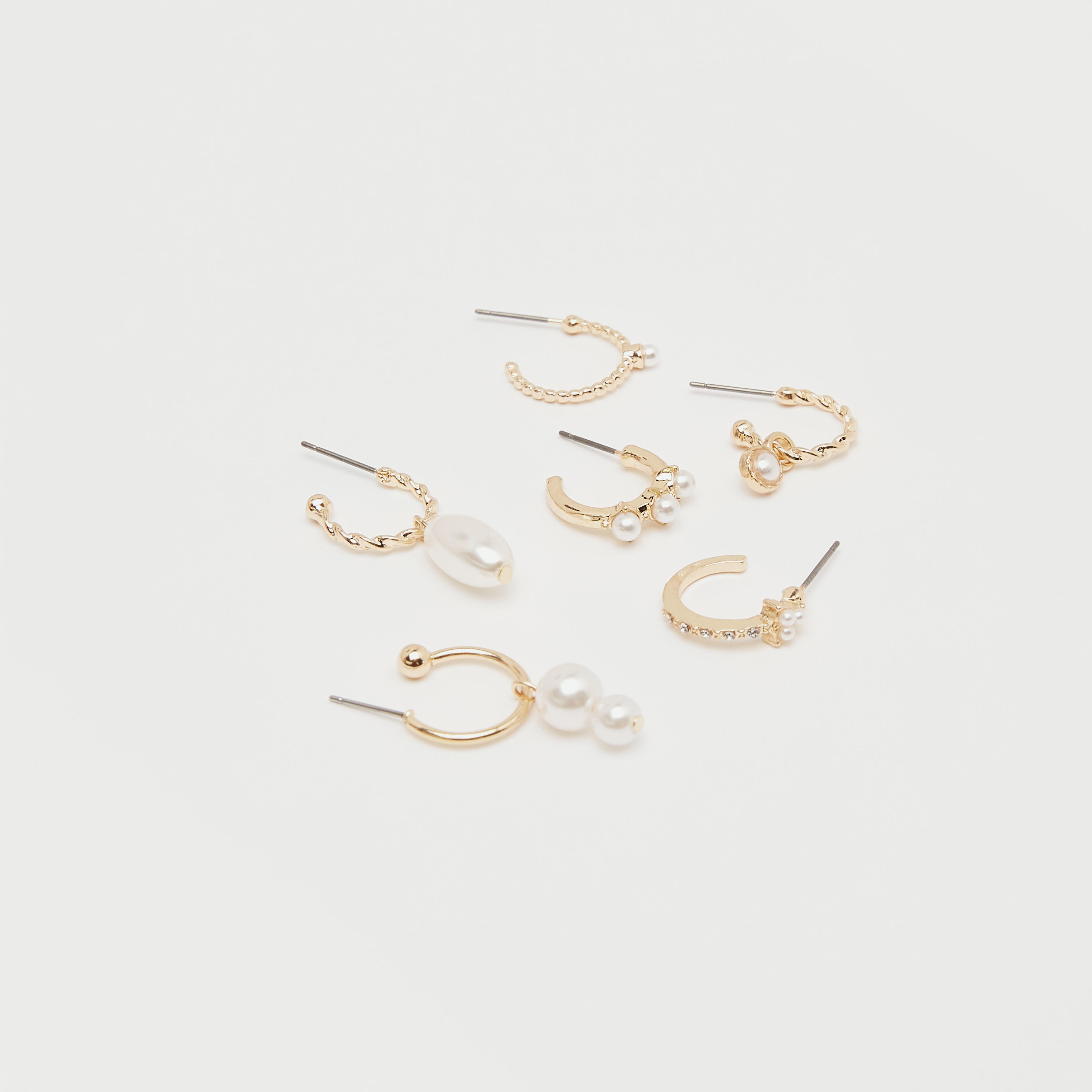 أقراط بمكبس إغلاق من جلوو - طقم 6 أزواج-women-watchesandjewellery-jewellery-earrings-image-3