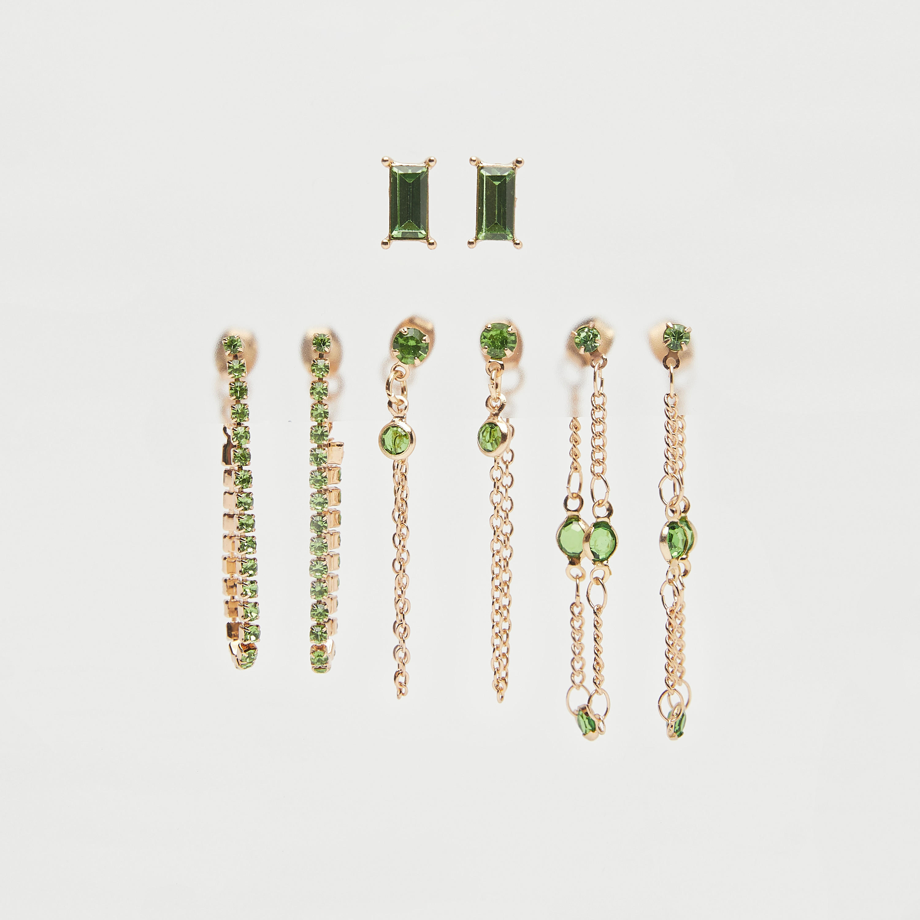 أقراط متدليّة مزيّنة من جلوو - طقم 4 أزواج-women-watchesandjewellery-jewellery-earrings-image-1