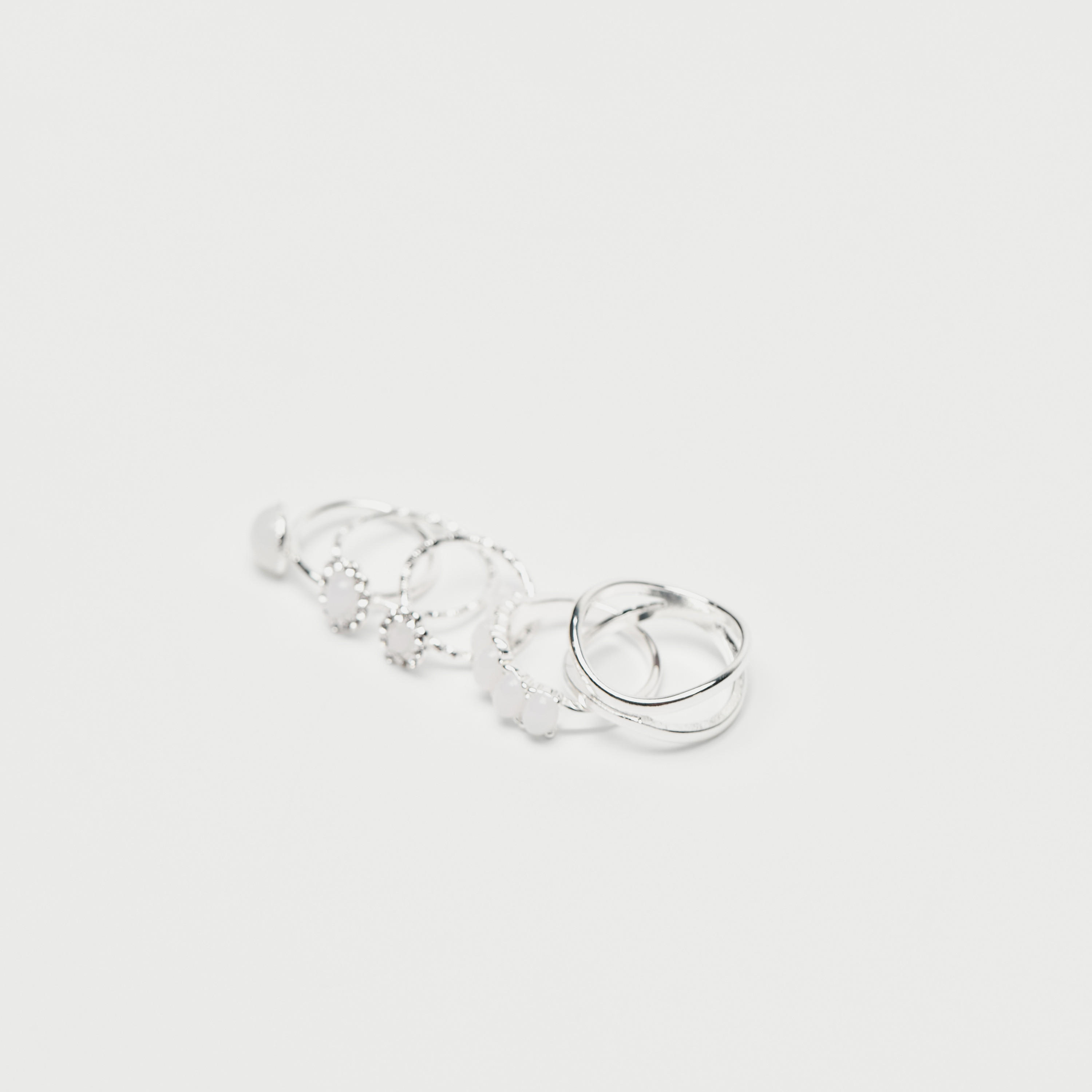 Set of 5 - Gloo Metallic Ring-women-watchesandjewellery-jewellery-rings-image-3