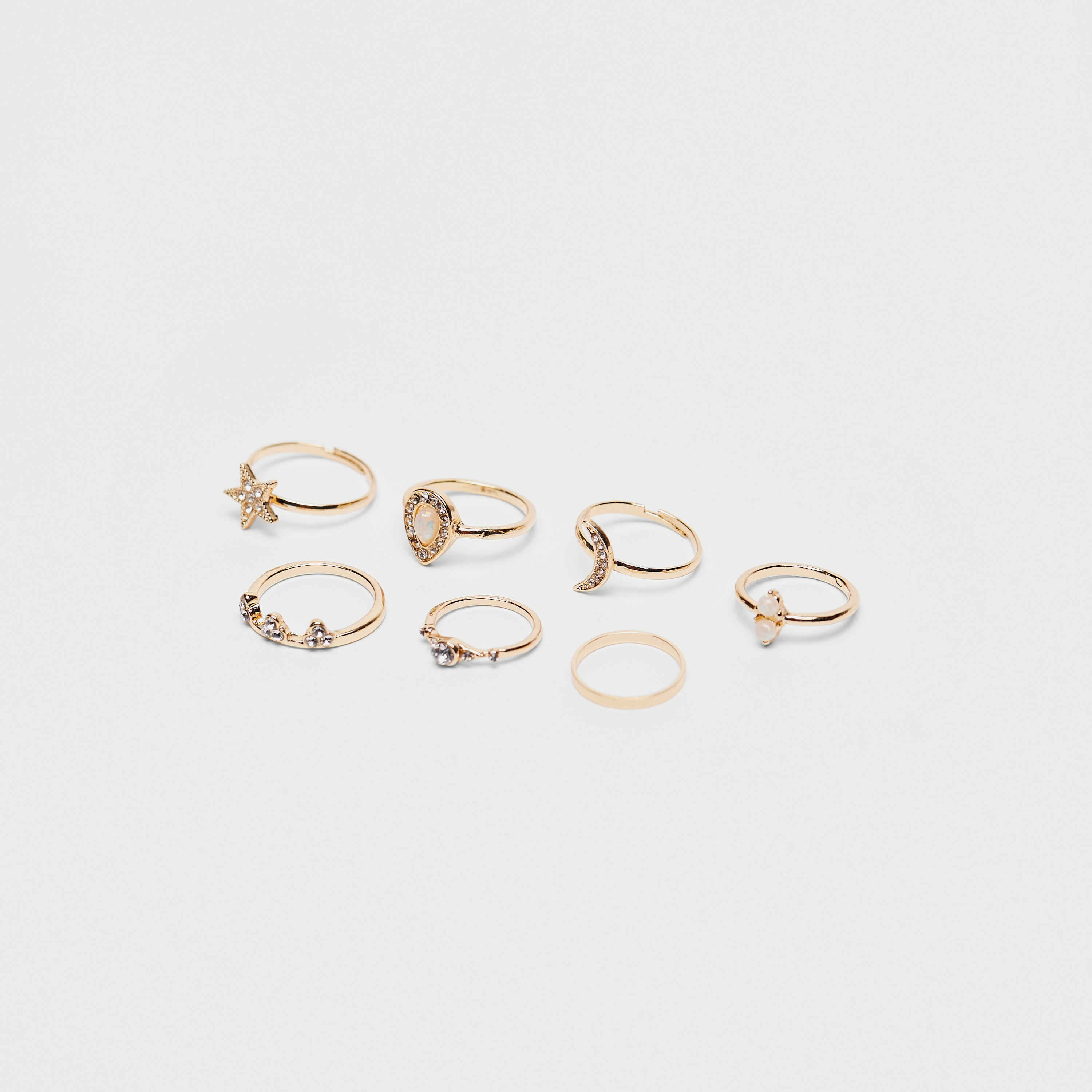 Set of 7 - Gloo Assorted Ring-women-watchesandjewellery-jewellery-rings-image-1