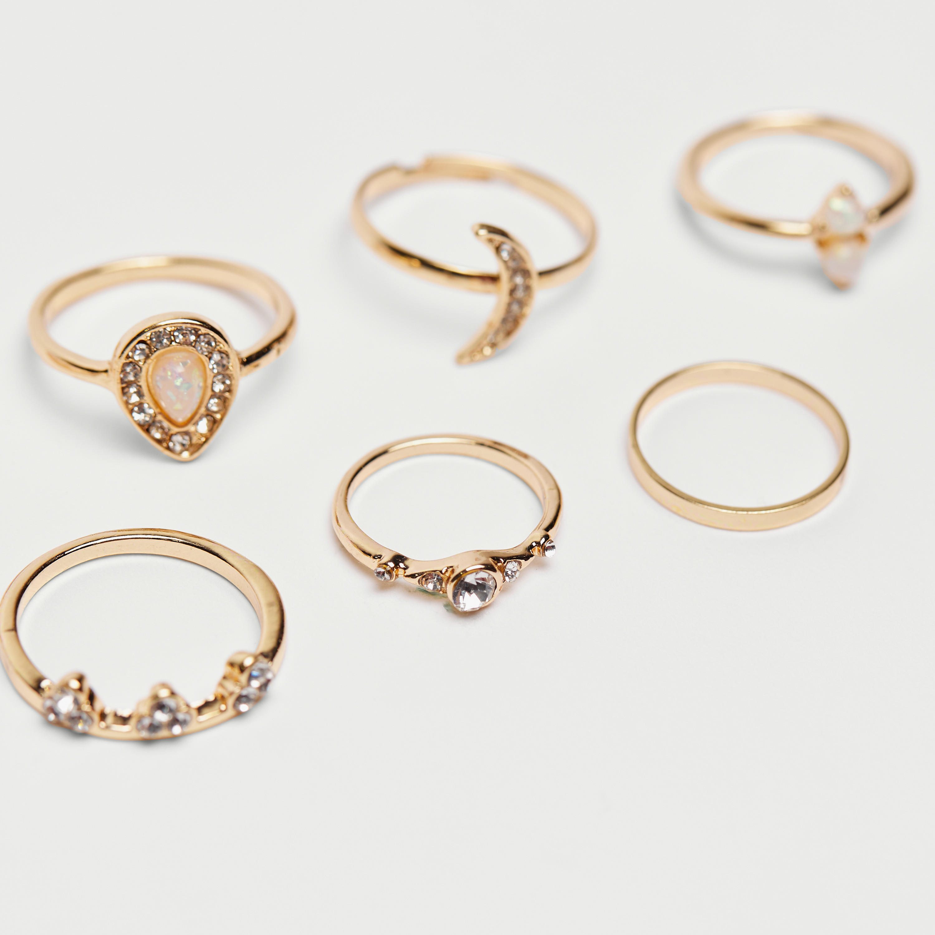 Set of 7 - Gloo Assorted Ring-women-watchesandjewellery-jewellery-rings-image-2