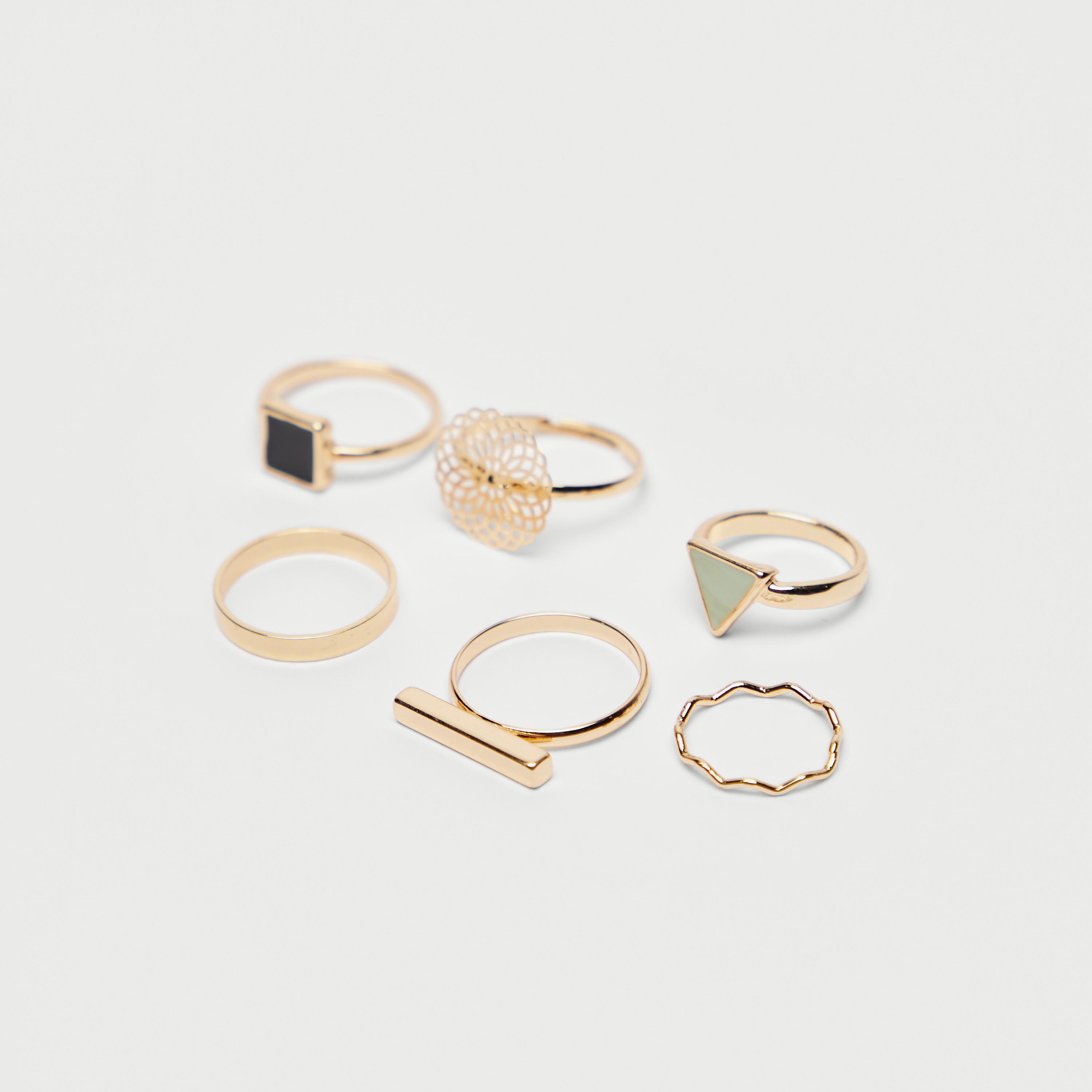 خاتم من جلوو - طقم 6 قطع متنوّعة-women-watchesandjewellery-jewellery-rings-image-1