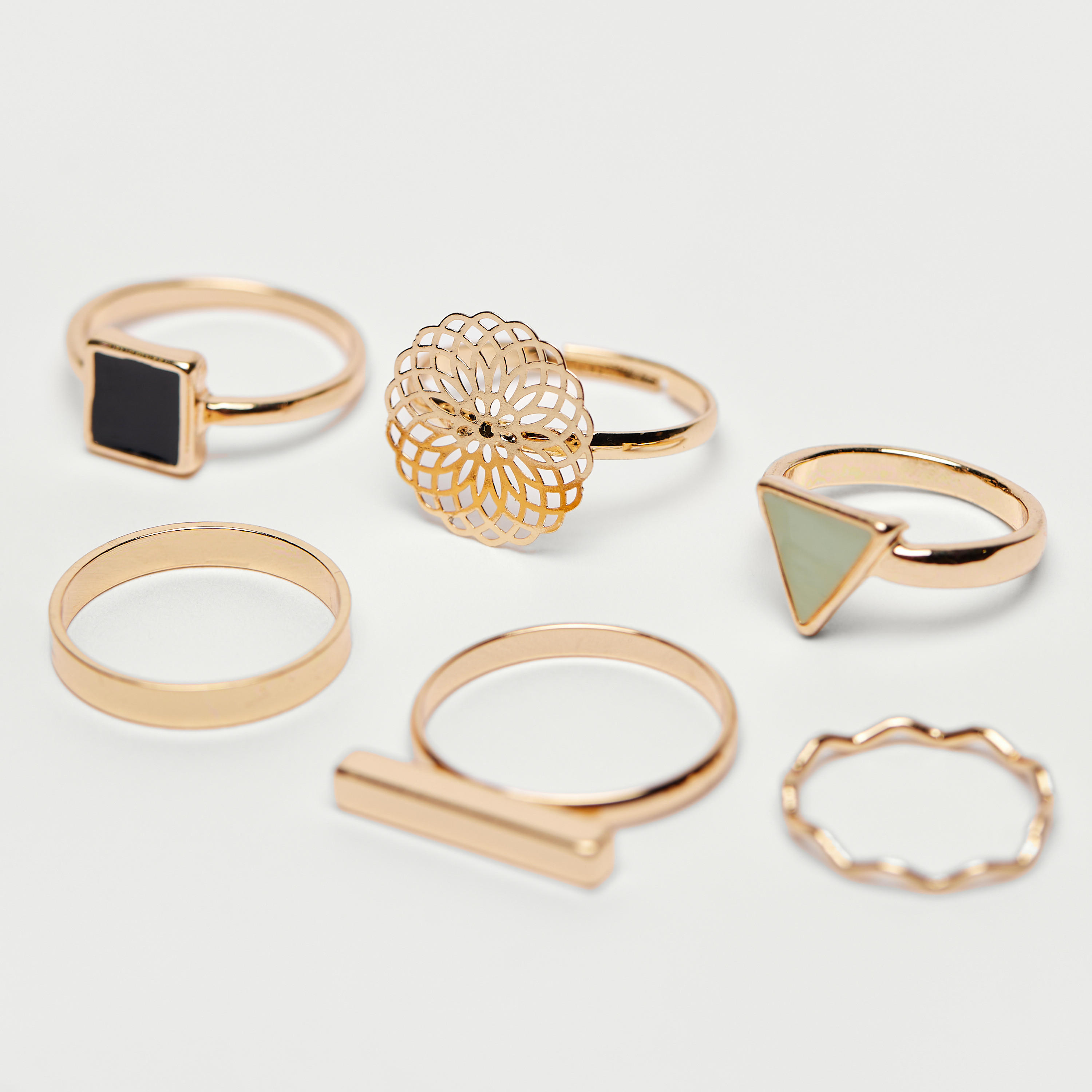 خاتم من جلوو - طقم 6 قطع متنوّعة-women-watchesandjewellery-jewellery-rings-image-2