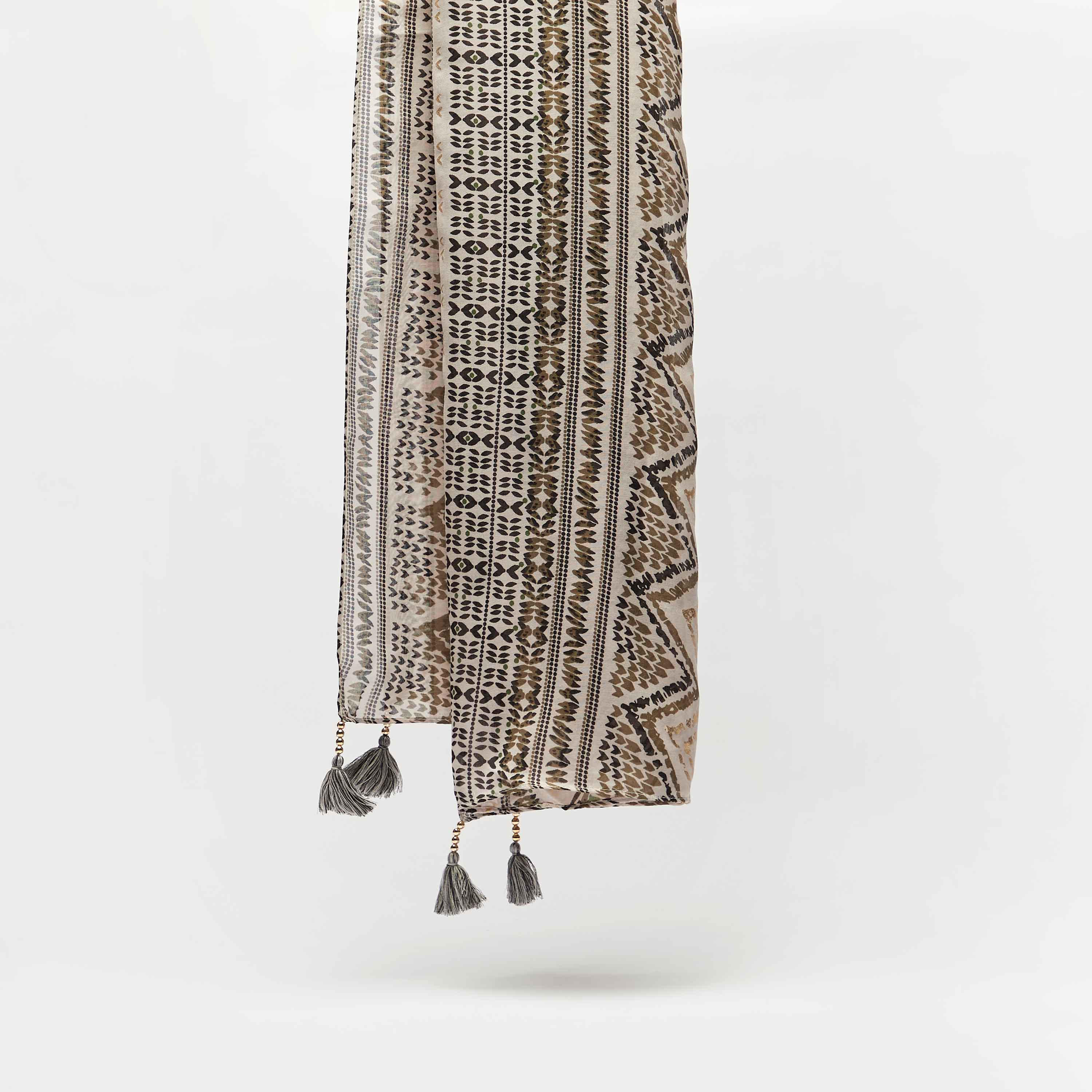 Foil Print Scarf with Bead Embellished Tassels-women-clothingaccessories-scarves-image-3