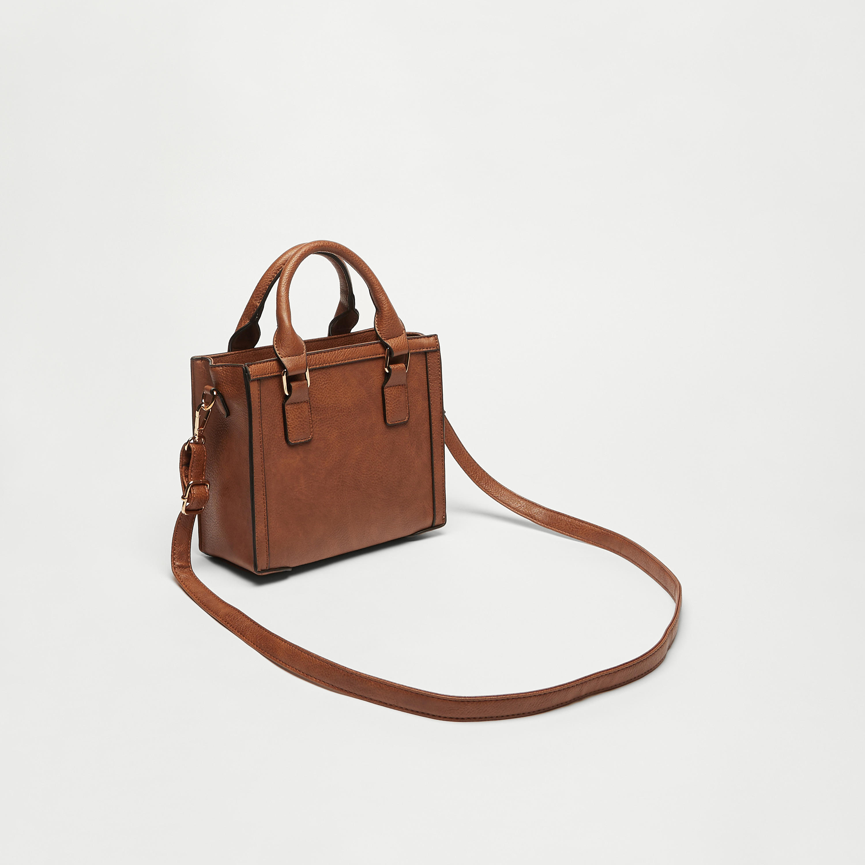 شنطة توتي سادة بحزام قابل للفصل ومقبض مزدوج-women-bagsandwallets-handbags-image-5