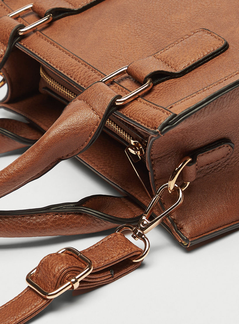 شنطة توتي سادة بحزام قابل للفصل ومقبض مزدوج-women-bagsandwallets-handbags-image-3
